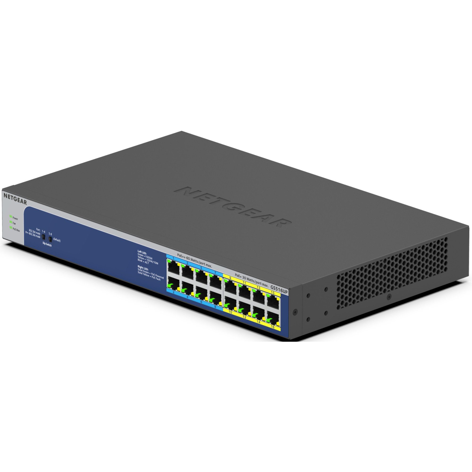 NETGEAR Netgear GS516UP, Switch Netzwerk-Switch