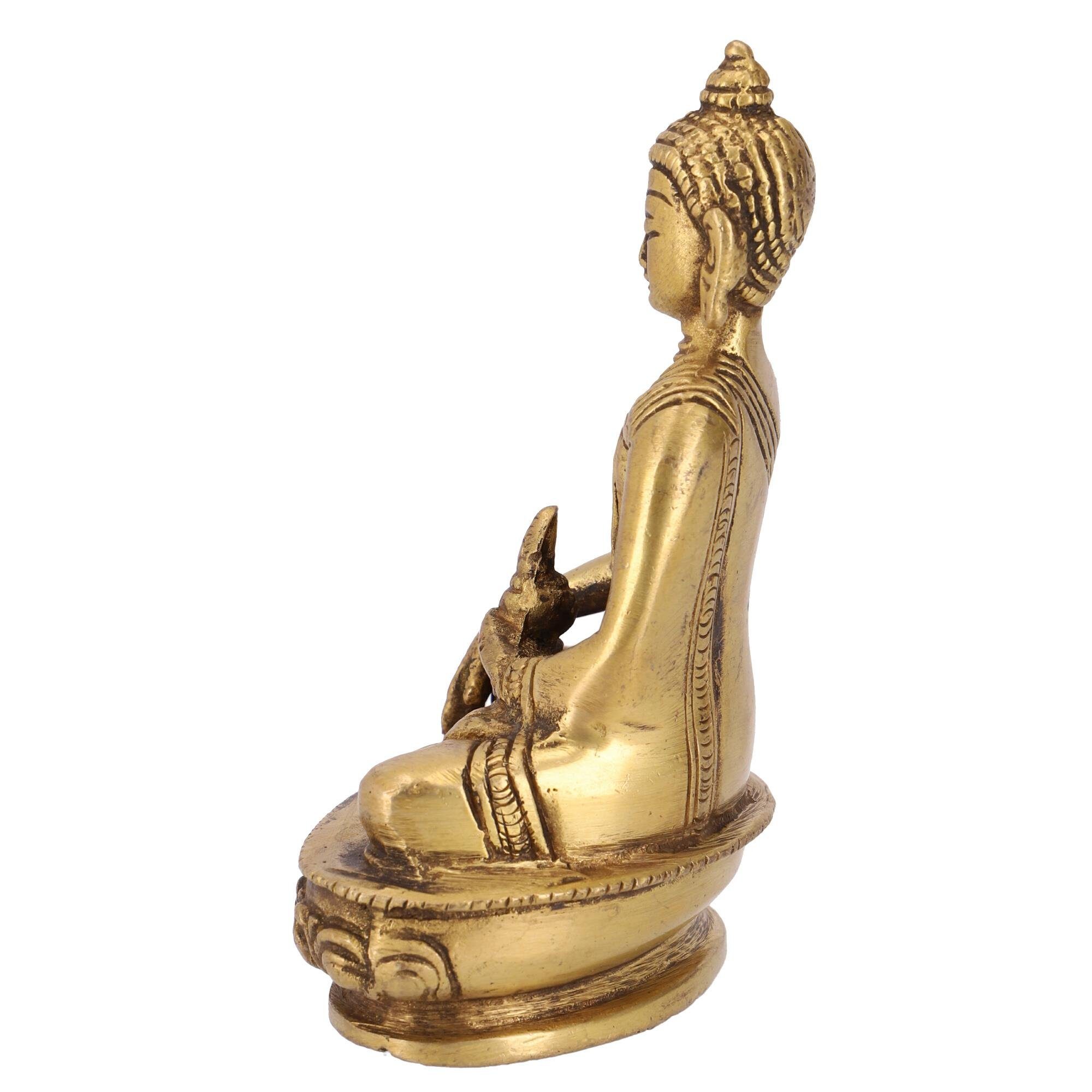 Buddhafigur Buddha Buddha Akshobaya aus Statue 11.. Guru-Shop Messing