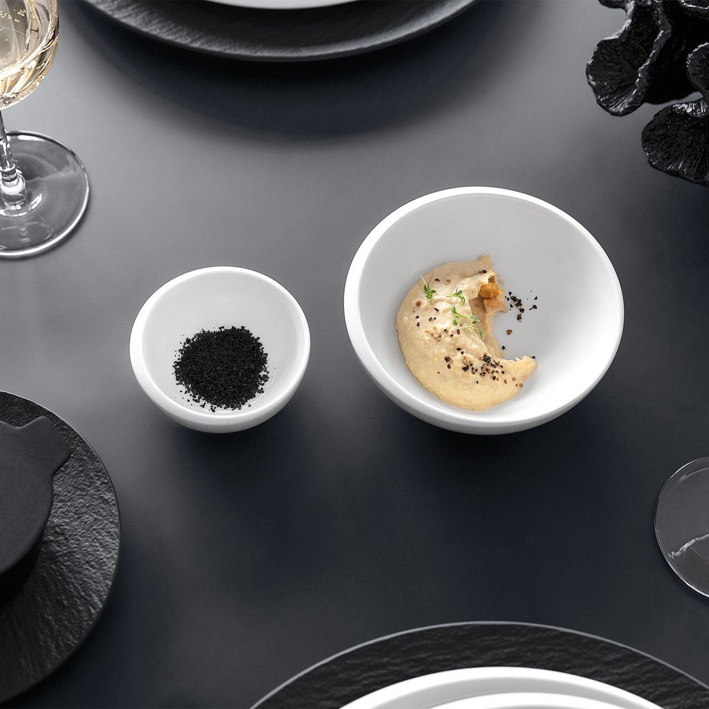 Villeroy & Boch Müslischale NewMoon Schälchen, Ø 13 cm, weiß, Porzellan, (1-tlg), Premium Porcelain, mikrow.- & spülm.sicher, Made in Germany