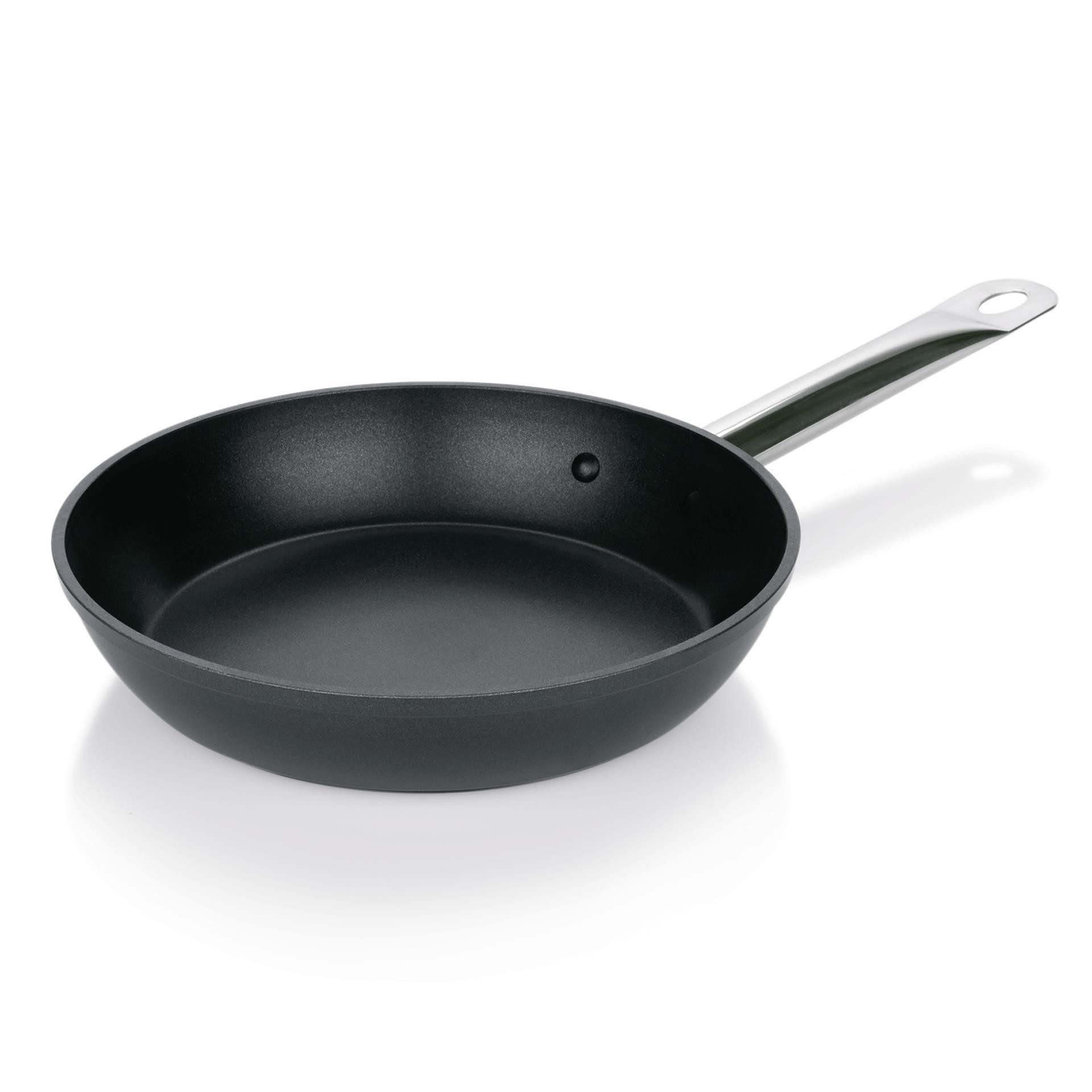 Gastro Spirit Bratpfanne Pfanne mit Antihaftbeschichtung 32 cm aus Aluminium/Edelstahl, Edelstahl