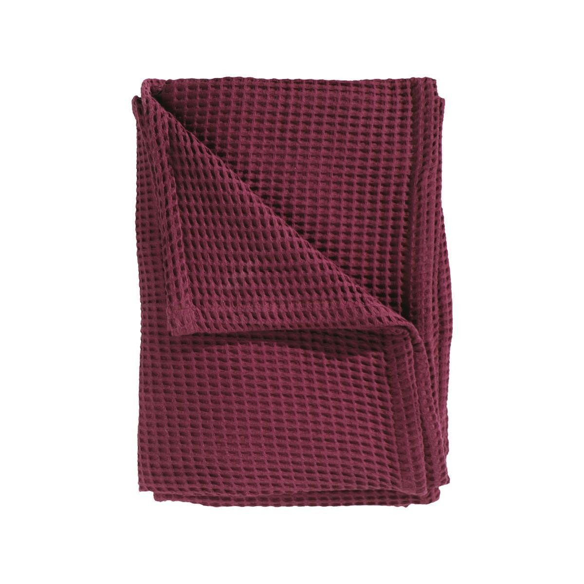 Heckett and Lane Tagesdecke Wafel Bettüberwurf 180/260 Marron Red 180x260, Tagesdecke bettüberwurf Kuscheldecke Schmusedecke