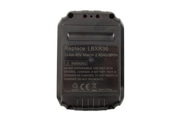 PowerSmart BL 1336 TDW105.25R Akku 36V 2450mAh Akku für BLACK & DECKER BL1336, BL1336-XJ, BL2036, BL2036-XJ, BL20362, LBX2040, LBX36, LBXR2036, LBXR36, 40V MAX Lithium-ion 2450 mAh (40 V), Ersatzbatterie (brandneu)
