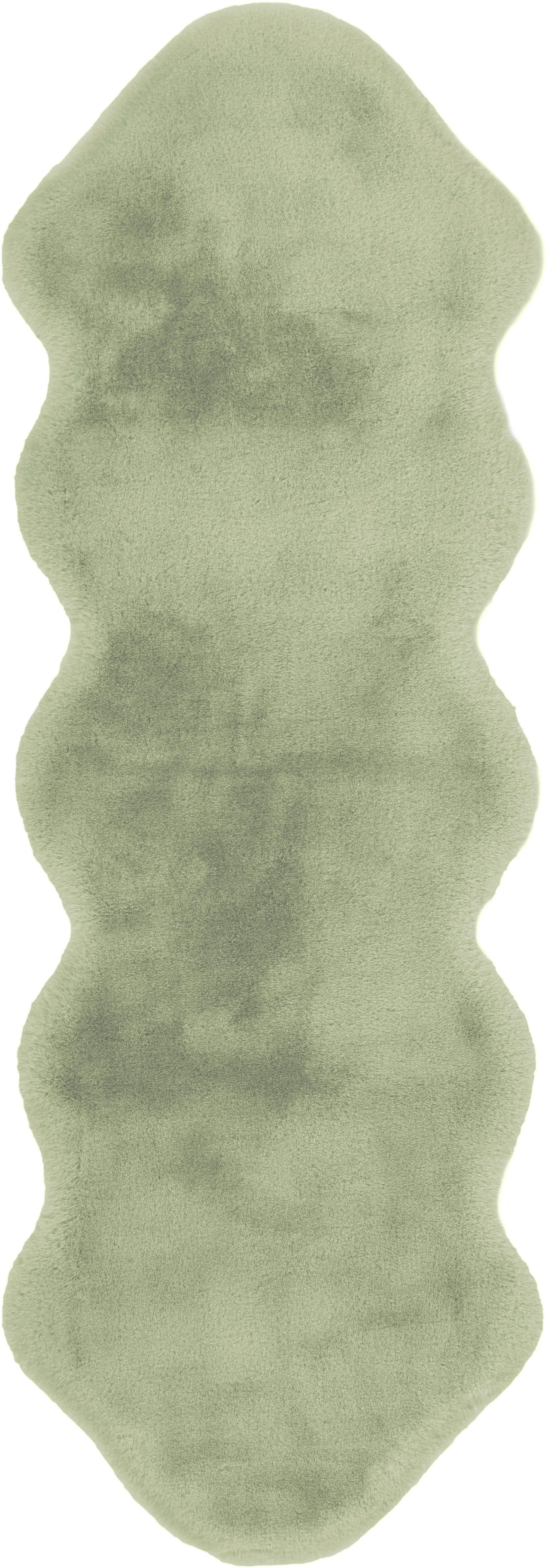 Arte Espina Fellteppich Rabbit 300, fellförmig, Höhe: 35 mm, Kunstfell, Kaninchenfell-Haptik, supersoft, ideal als Bettvorleger