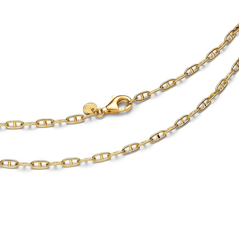 Pandora Kette ohne Anhänger PANDORA Damen Ankerkette Moments, vergoldet