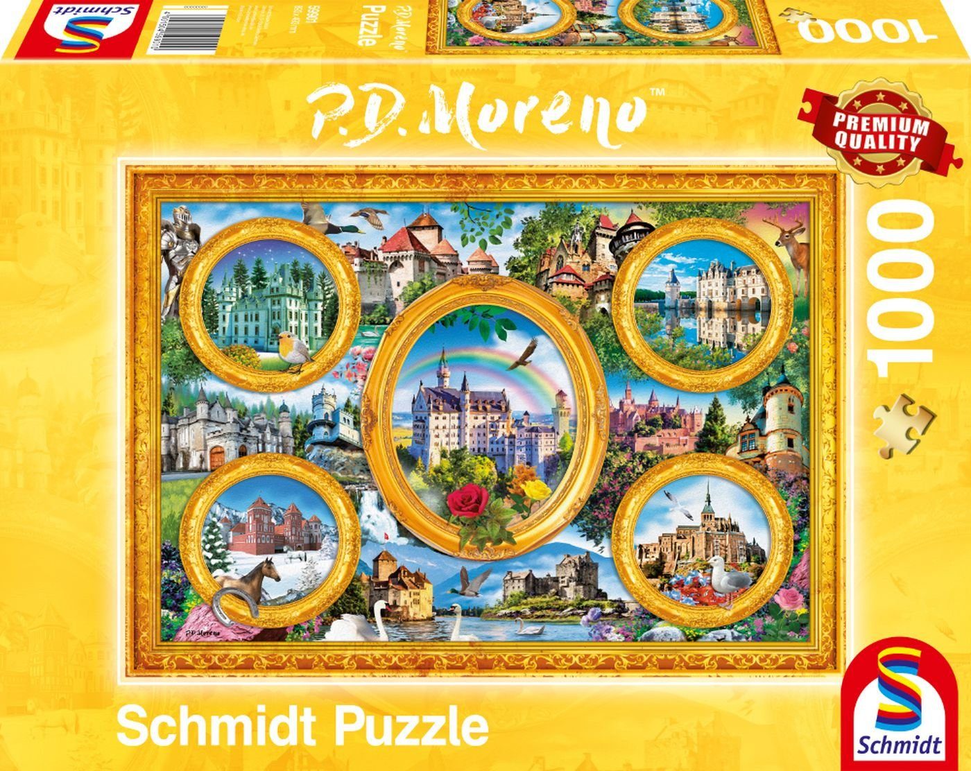 Schmidt Spiele Puzzle Schlösser, 1000 Puzzleteile
