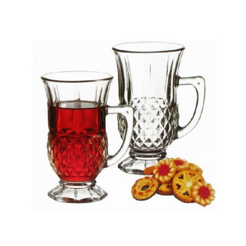 Pasabahce Auflaufform Pasabahce Istanbul Teeglas mit Henkel 6er Set, Glas – Bild 3 von 3