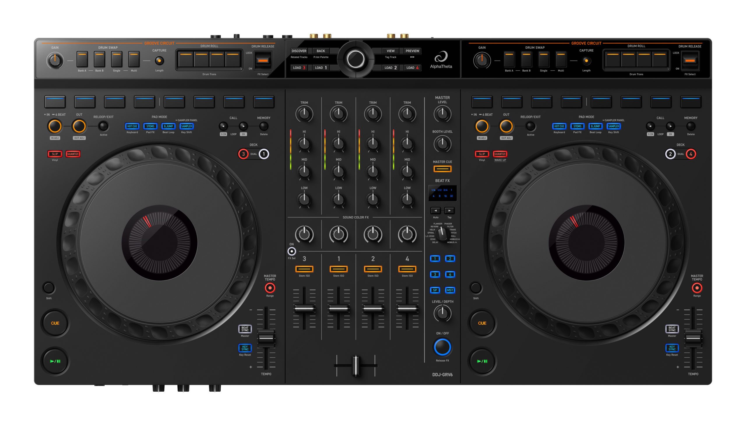 DJ Controller AlphaTheta DDJ-GRV6