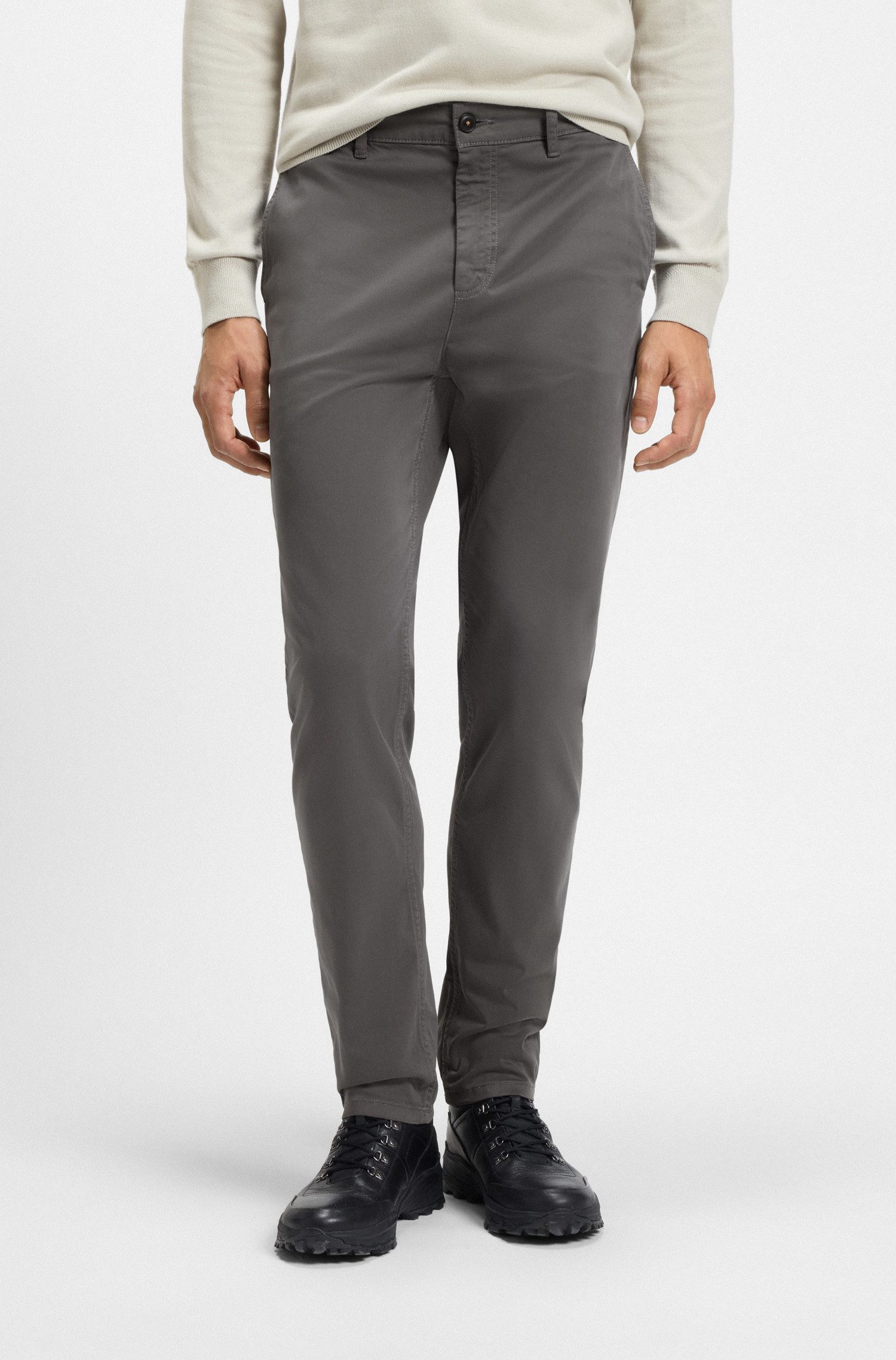 BOSS ORANGE Chinohose tapered mit BOSS günstig online kaufen