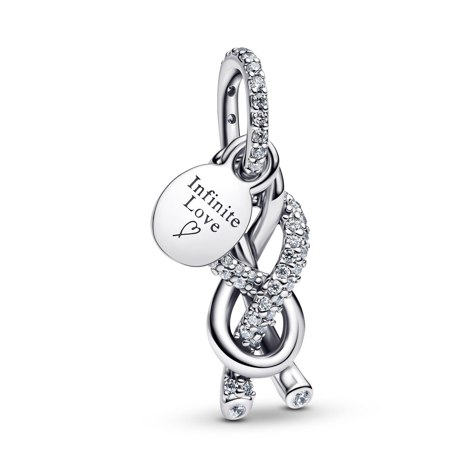 Pandora Kettenanhänger Charm-Silber Pavé Unendlichkeitsknoten günstig online kaufen