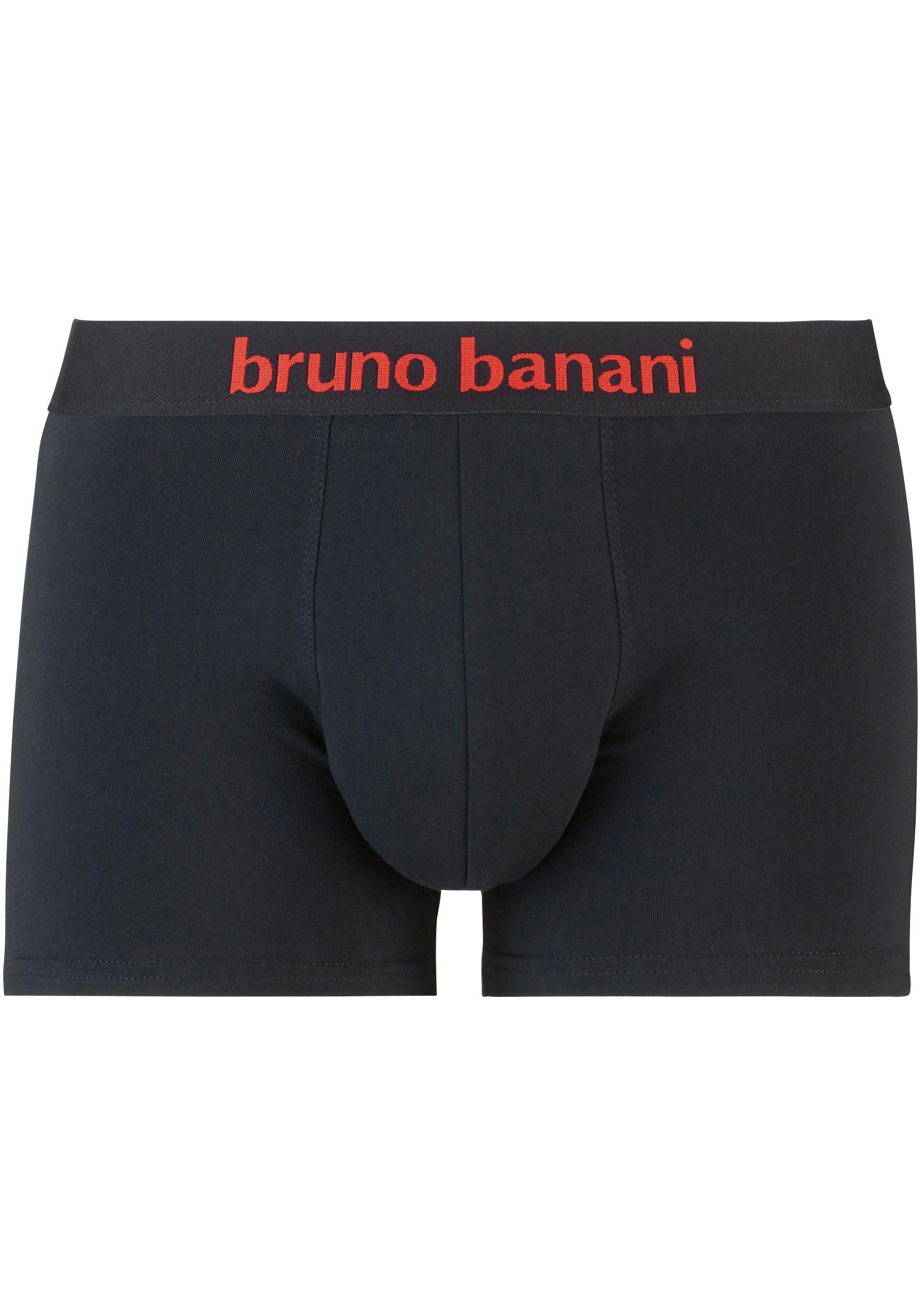 Bruno Banani Boxer Flowing (2er Pack) mit kontrastreichem Logobund