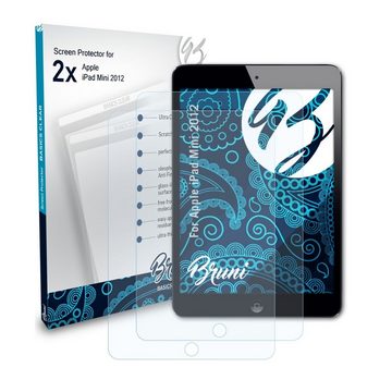 Bruni Schutzfolie Glasklare Displayschutzfolie für iPad Mini 2012, (2 Folien), praktisch unsichtbar