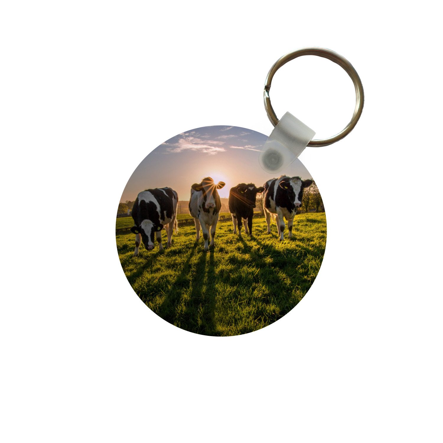 Schlüsselanhänger Kühe - Sonne - Gras - Tiere - Bauernhof