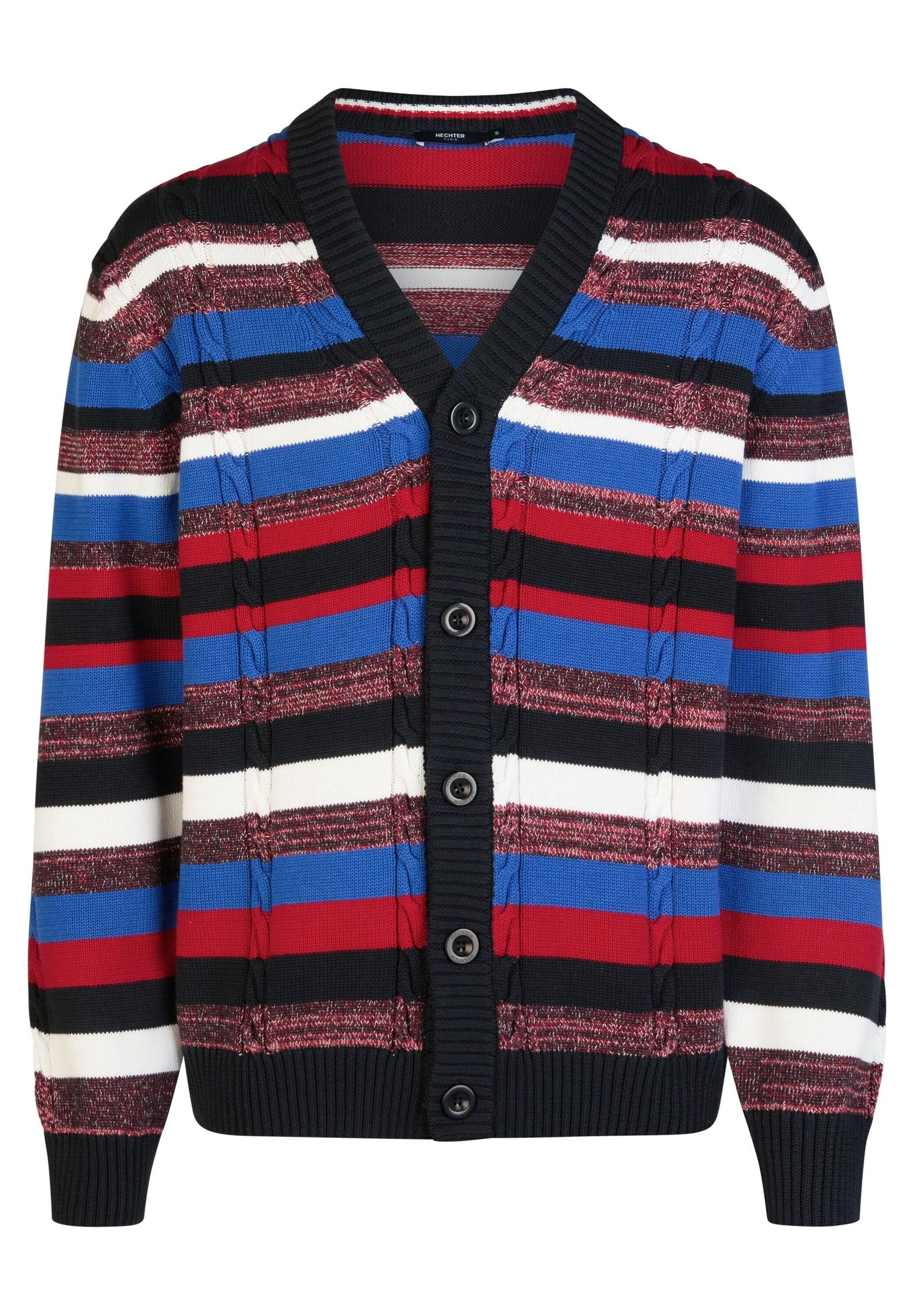 HECHTER PARIS Cardigan Ikonisches Multicolor-Design