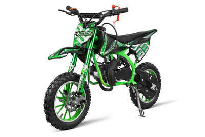 Nitro Motors Dirt-Bike Fossa 49cc Pullstart Dirtbike 10" Crossbike Kindermotorrad Pocketbike, 1 Gang