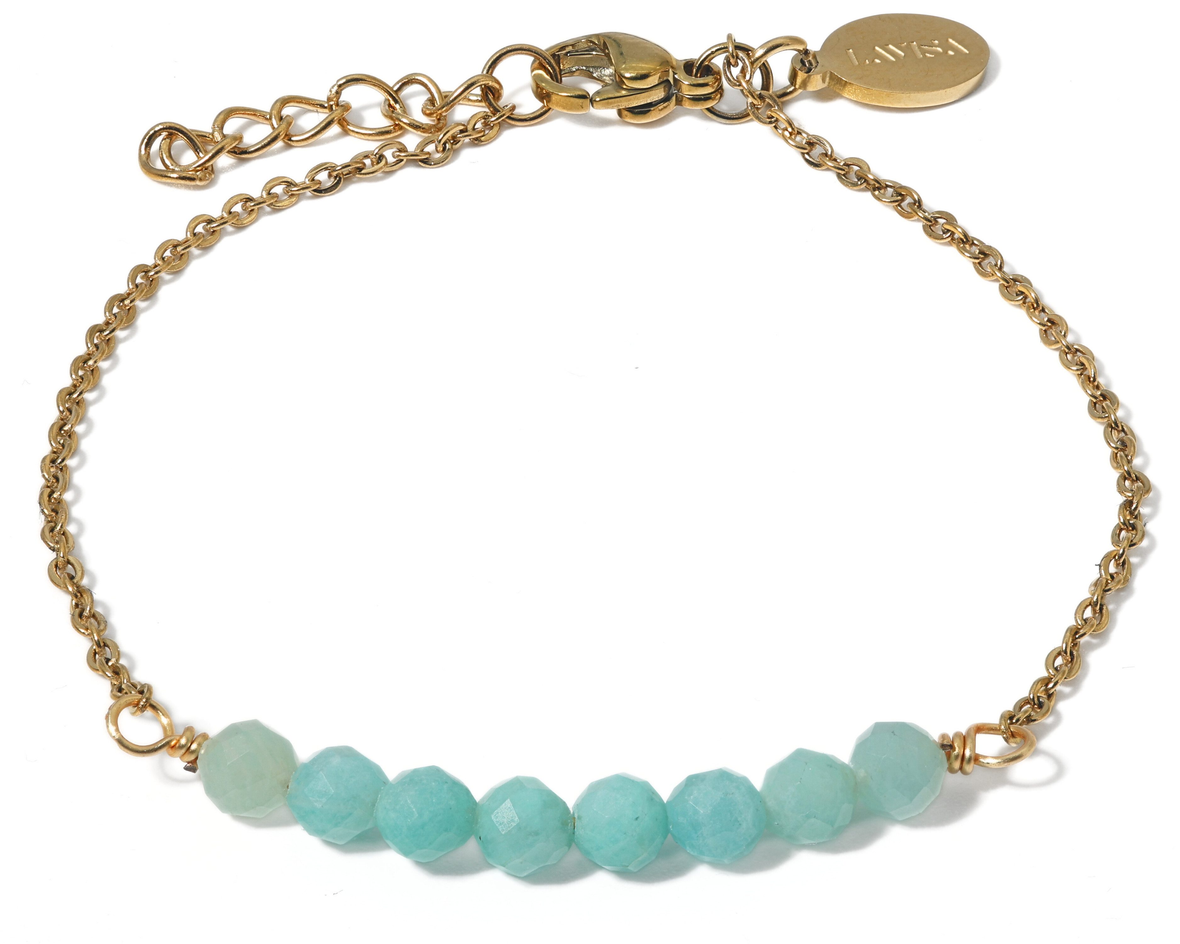 Armband Edelstein - echte Naturstein Perlen 4mm, 8 Perlenarmband, Kristalle