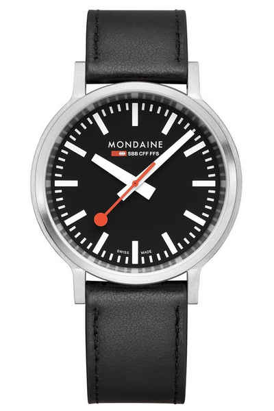 MONDAINE Quarzuhr top2go mit Veganem Band 41 mm