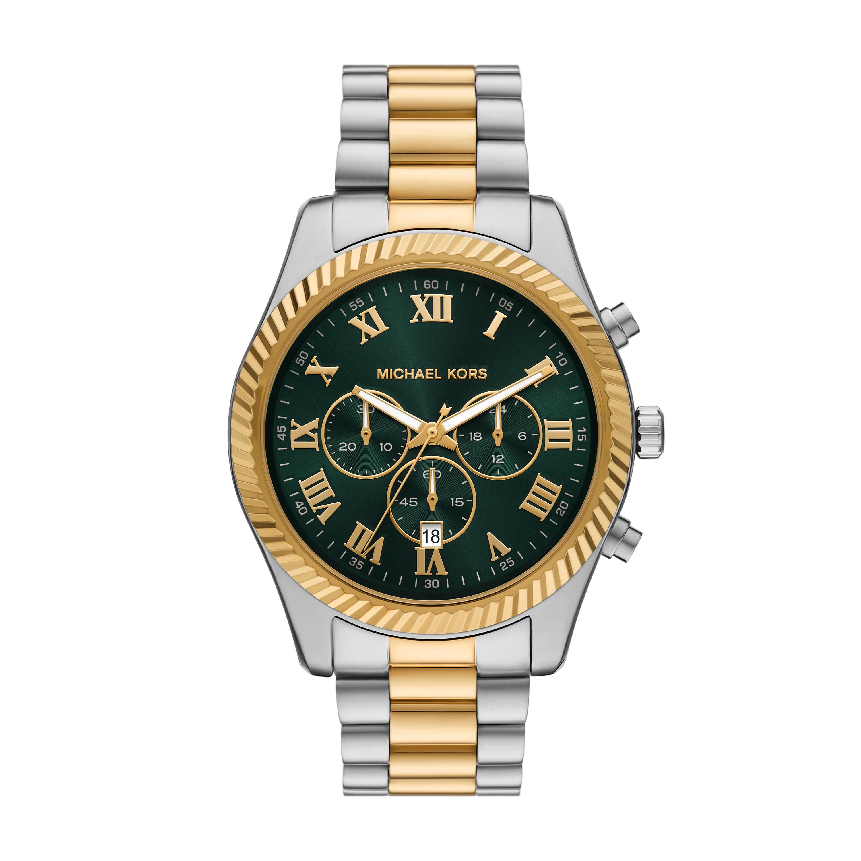MICHAEL KORS Chronograph Lexington MK9277, Quarzuhr, Armbanduhr, Edelstahlarmband, analog, Tag, Stoppfunktion