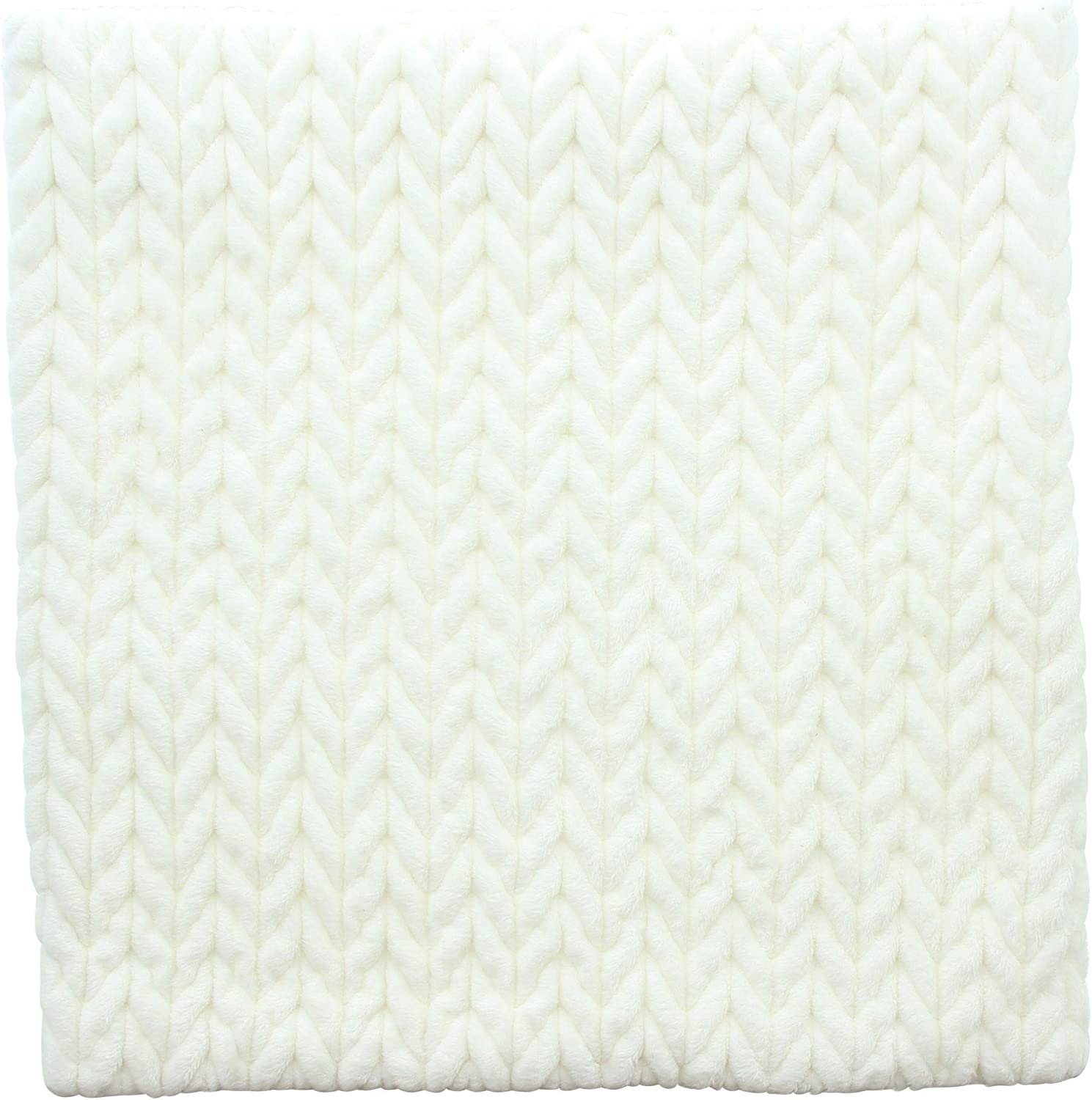 Dekoleidenschaft Kissenhülle "Zopfmuster" in creme, 45x45 cm, samtig weich, günstig online kaufen