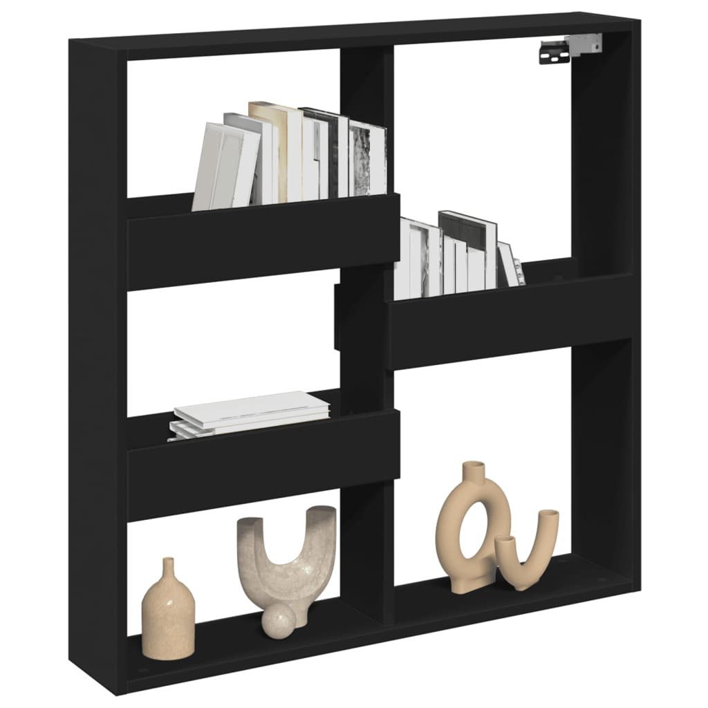 vidaXL Regal Wandschrank Schwarz 80x15x80 cm günstig online kaufen