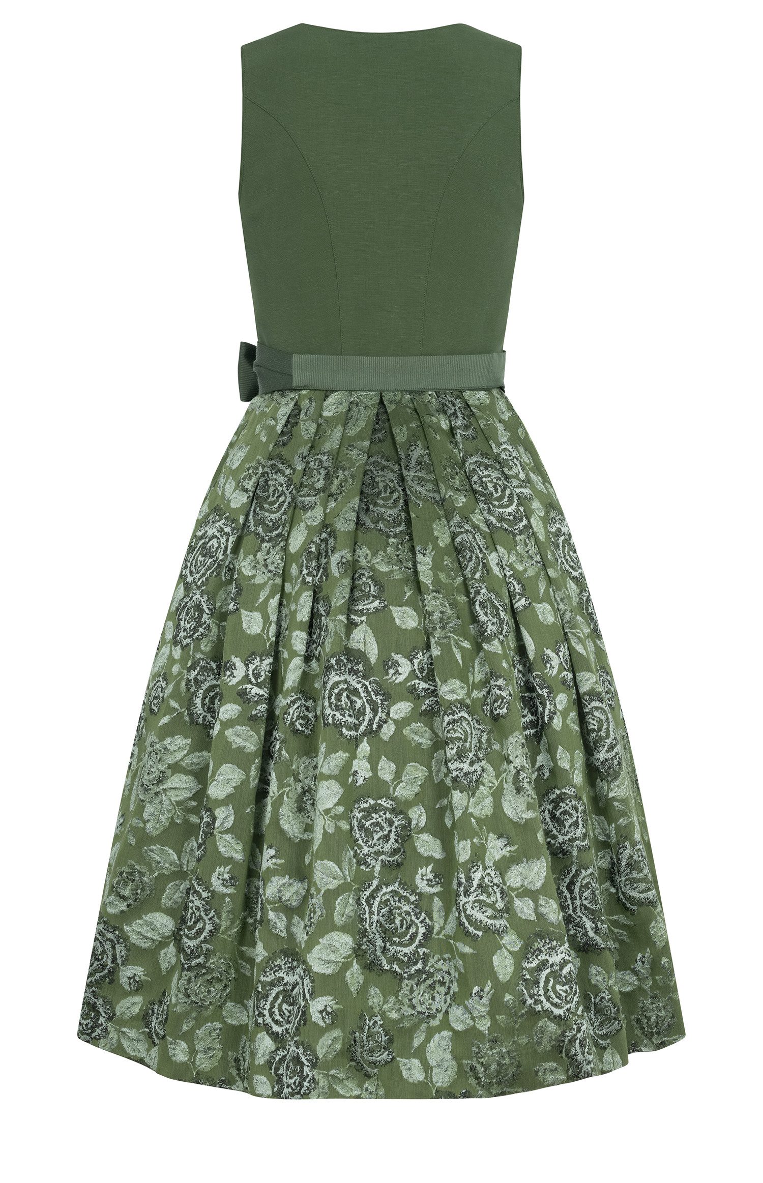 Nübler Dirndl Midi Dirndl Rezi in Oliv von Nübler