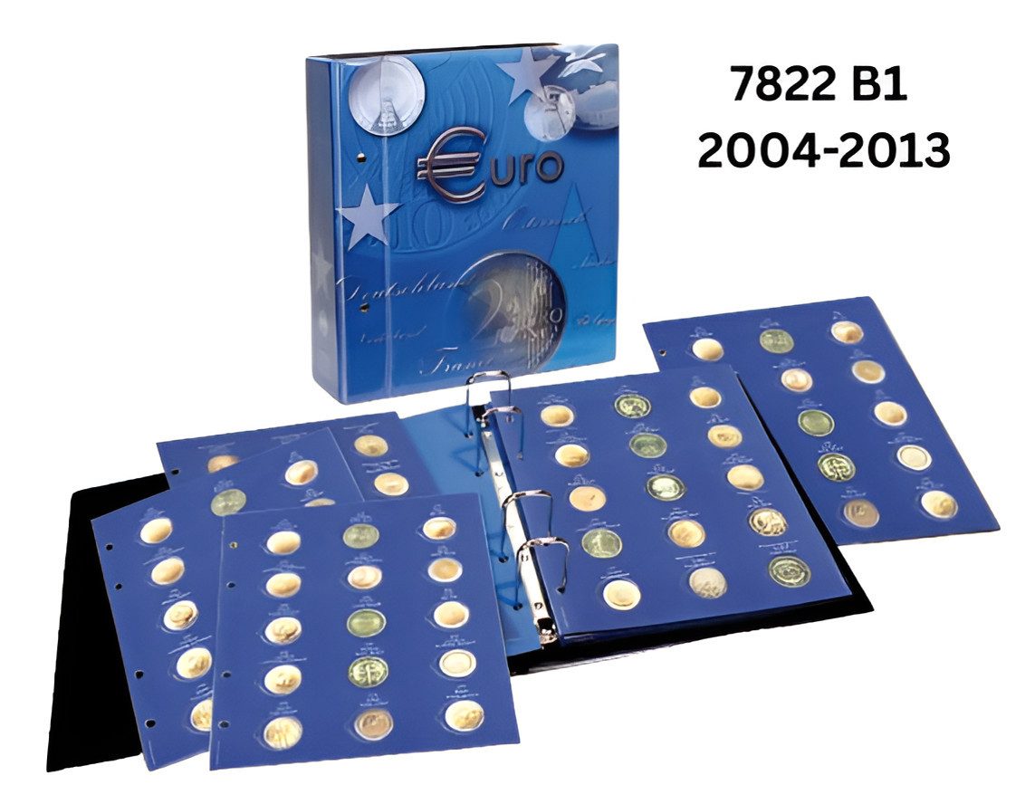 Safe-Album Münzetui TOPset-Album für 2 Euro Münzen, Platz für bis zu 15 TOPset-Blätter