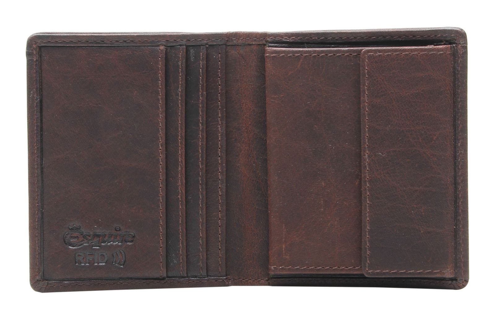 Esquire Geldbörse Wallet, aus echtem Büffelleder mit RFID-Blocker Schutz