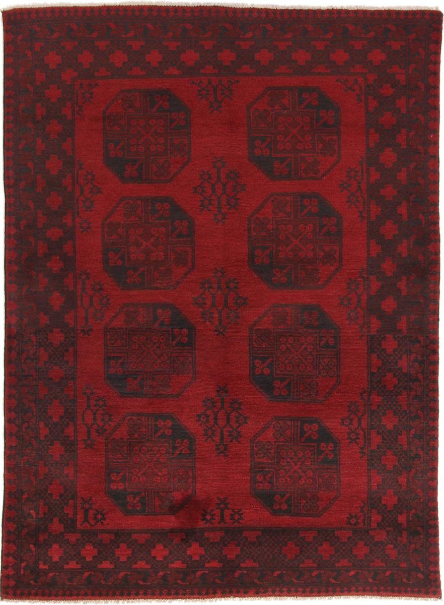 Orientteppich Afghan Akhche 146x198 Handgeknüpfter Orientteppich, Nain Trading, rechteckig, Höhe: 6 mm | Kurzflor-Teppiche