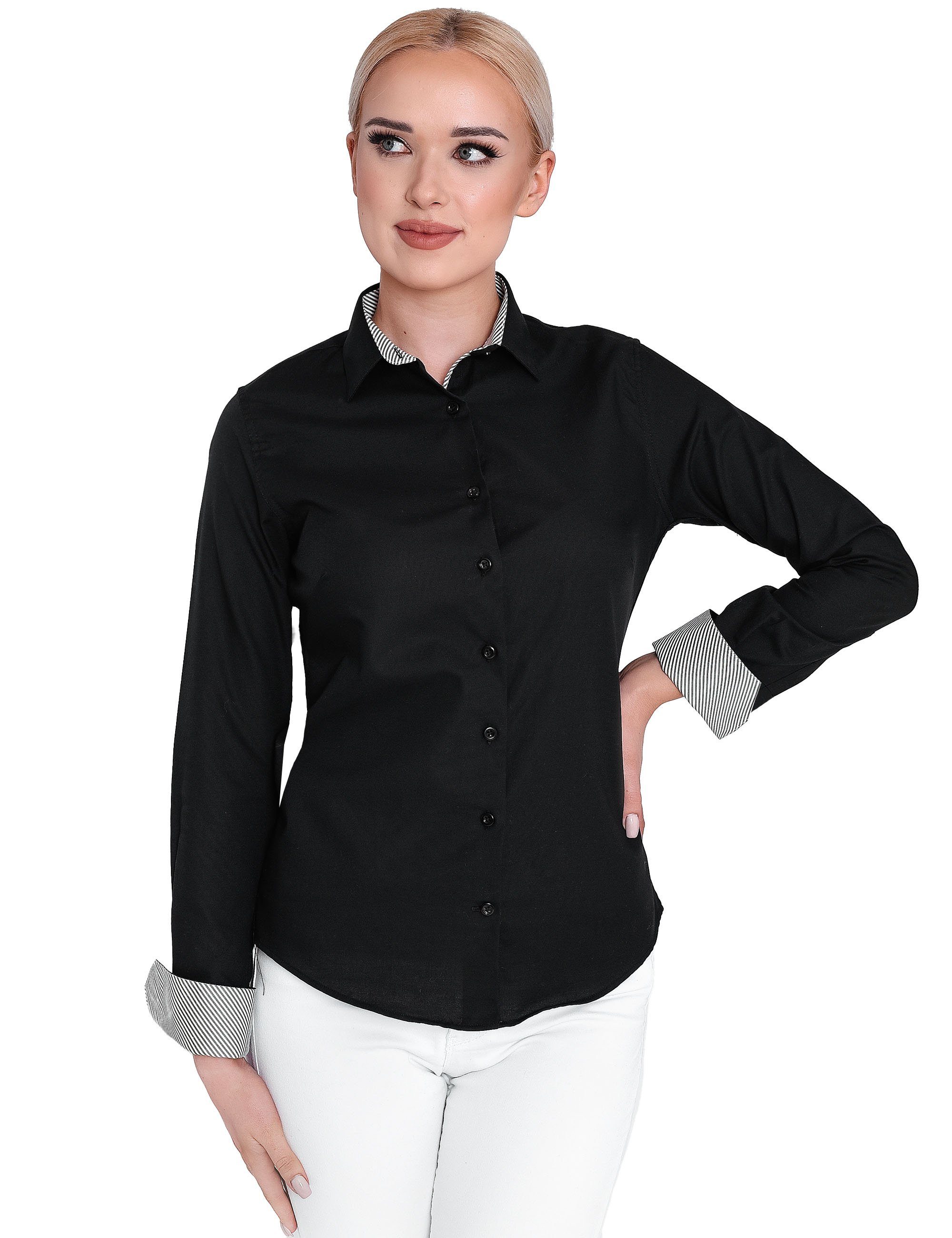 HEVENTON Hemdbluse aus reiner Baumwolle günstig online kaufen