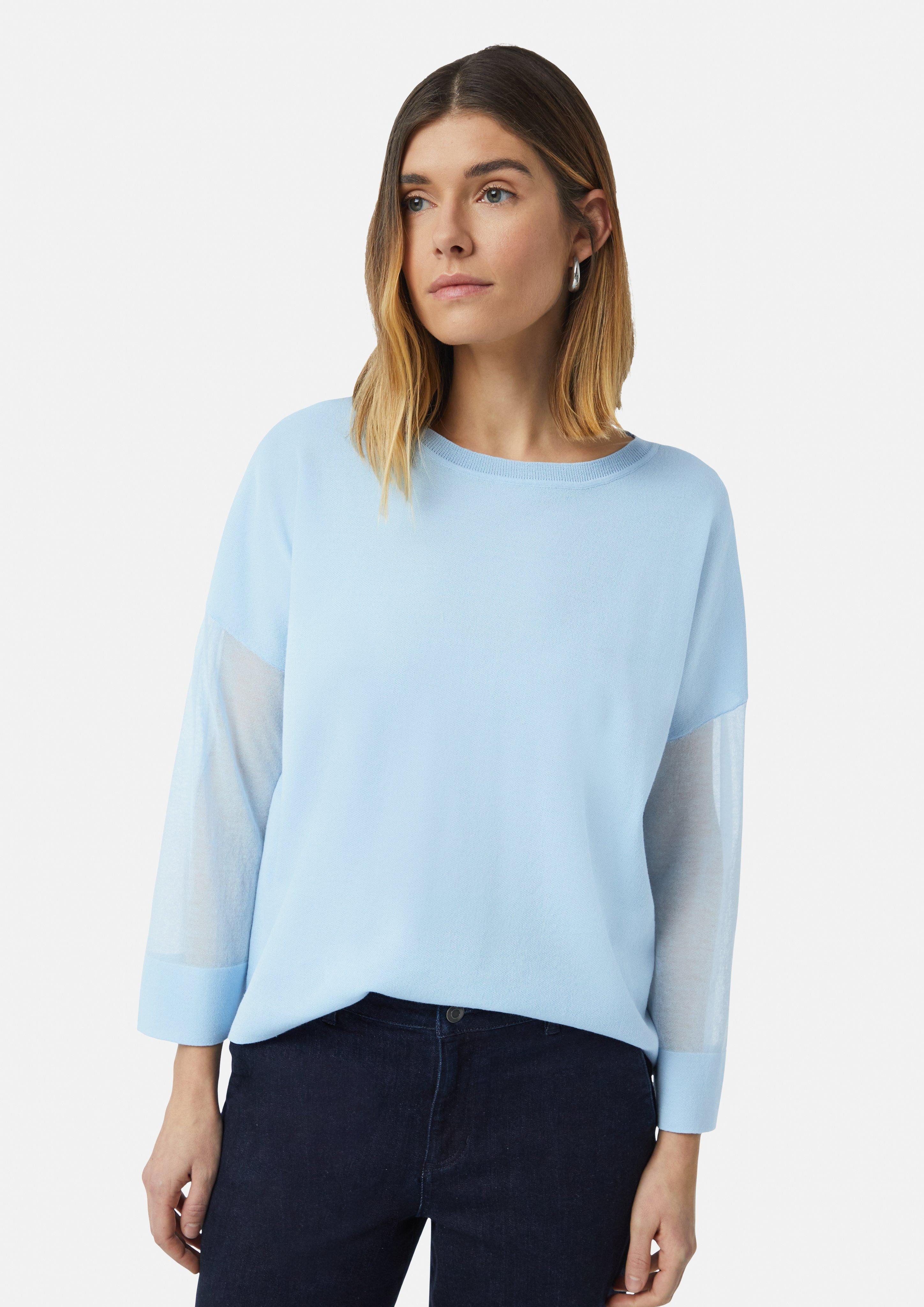 Comma Langarmshirt Leichter Strickpullover im Relaxed günstig online kaufen