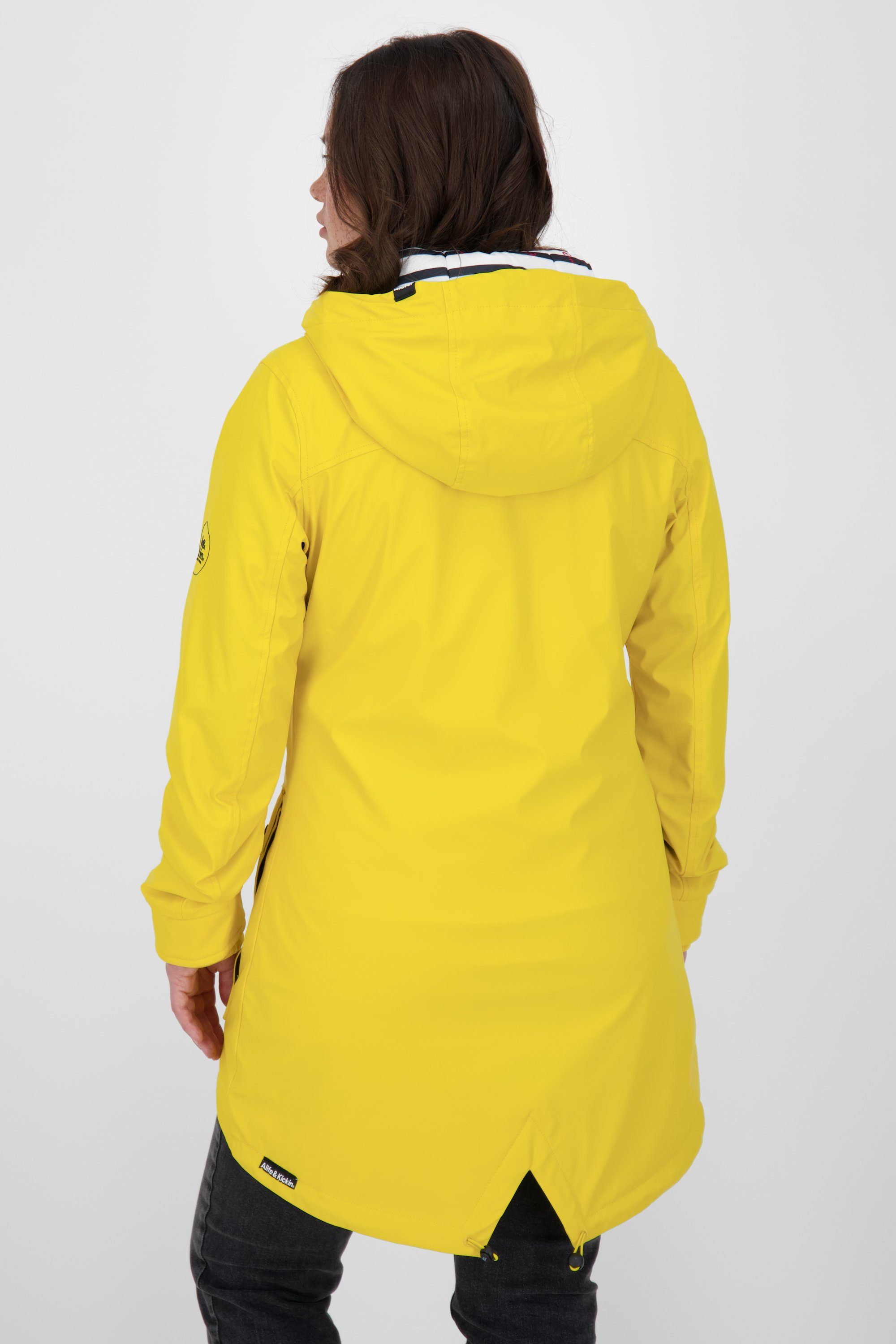 Alife Damen citron & Langjacke, Übergangsjacke Coat Rainstyle A AudreyAK Kickin Langjacke