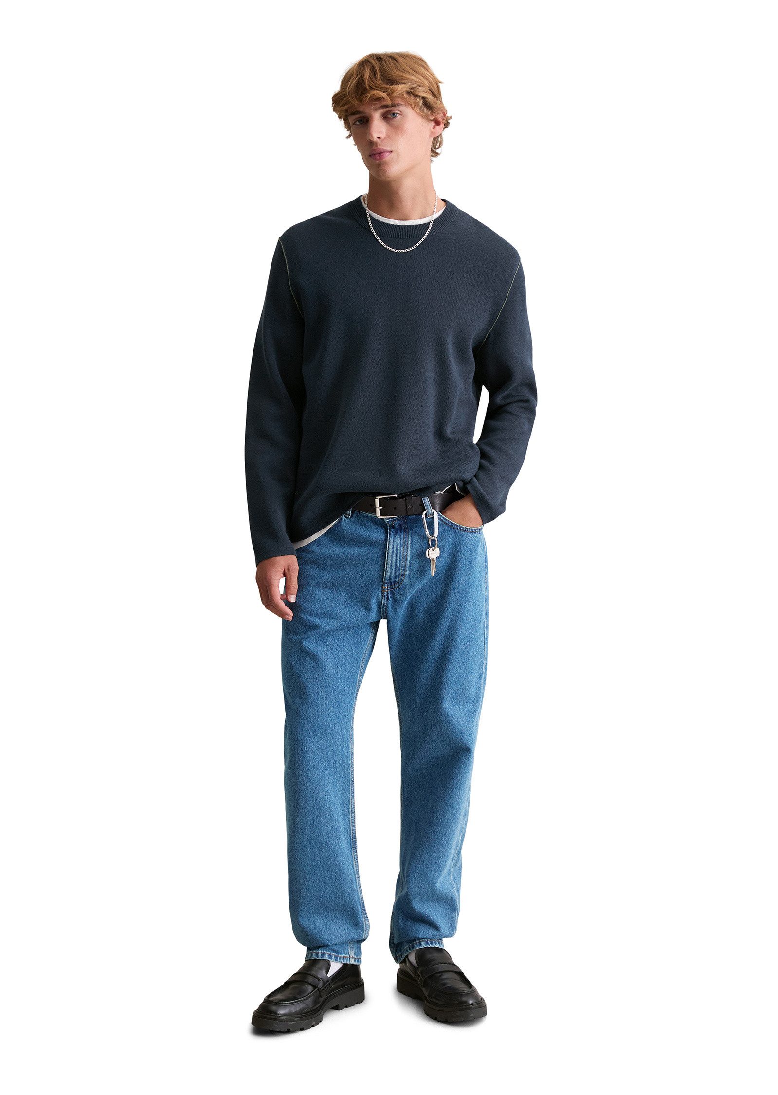 Marc O'Polo DENIM Strickpullover aus Double-Face-Cotton
