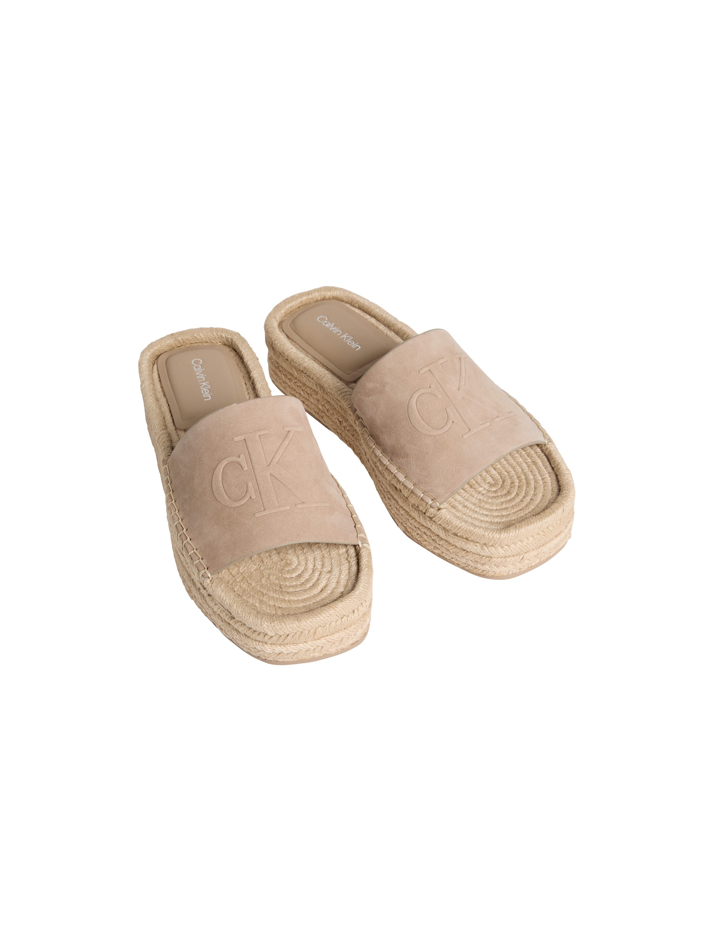 Calvin Klein FLATF ESPA MULE NUB MG Pantolette Sommerschuh, Strandschuh, Sc günstig online kaufen