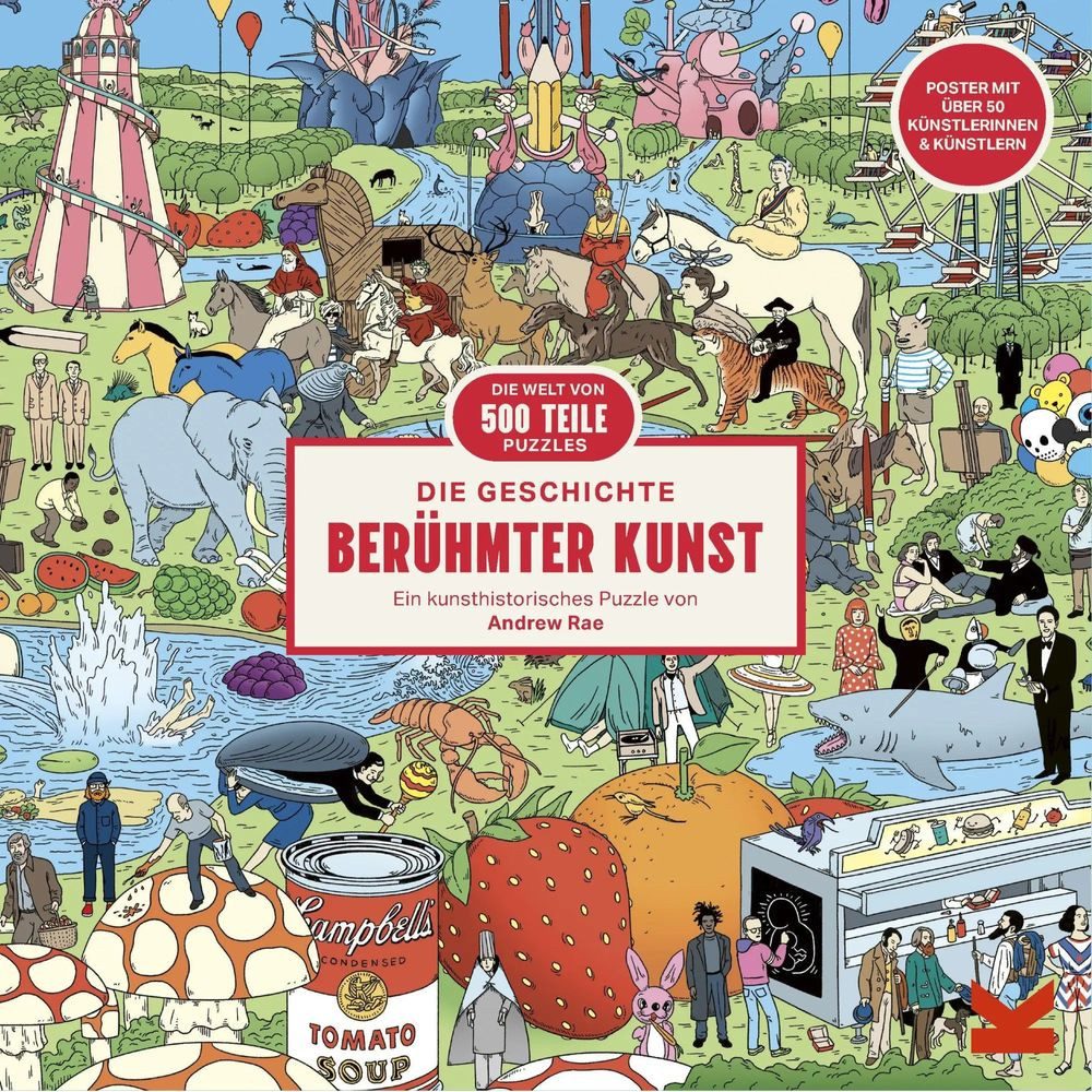 Laurence King Puzzle Die Geschichte berühmter Kunst, 500 Puzzleteile
