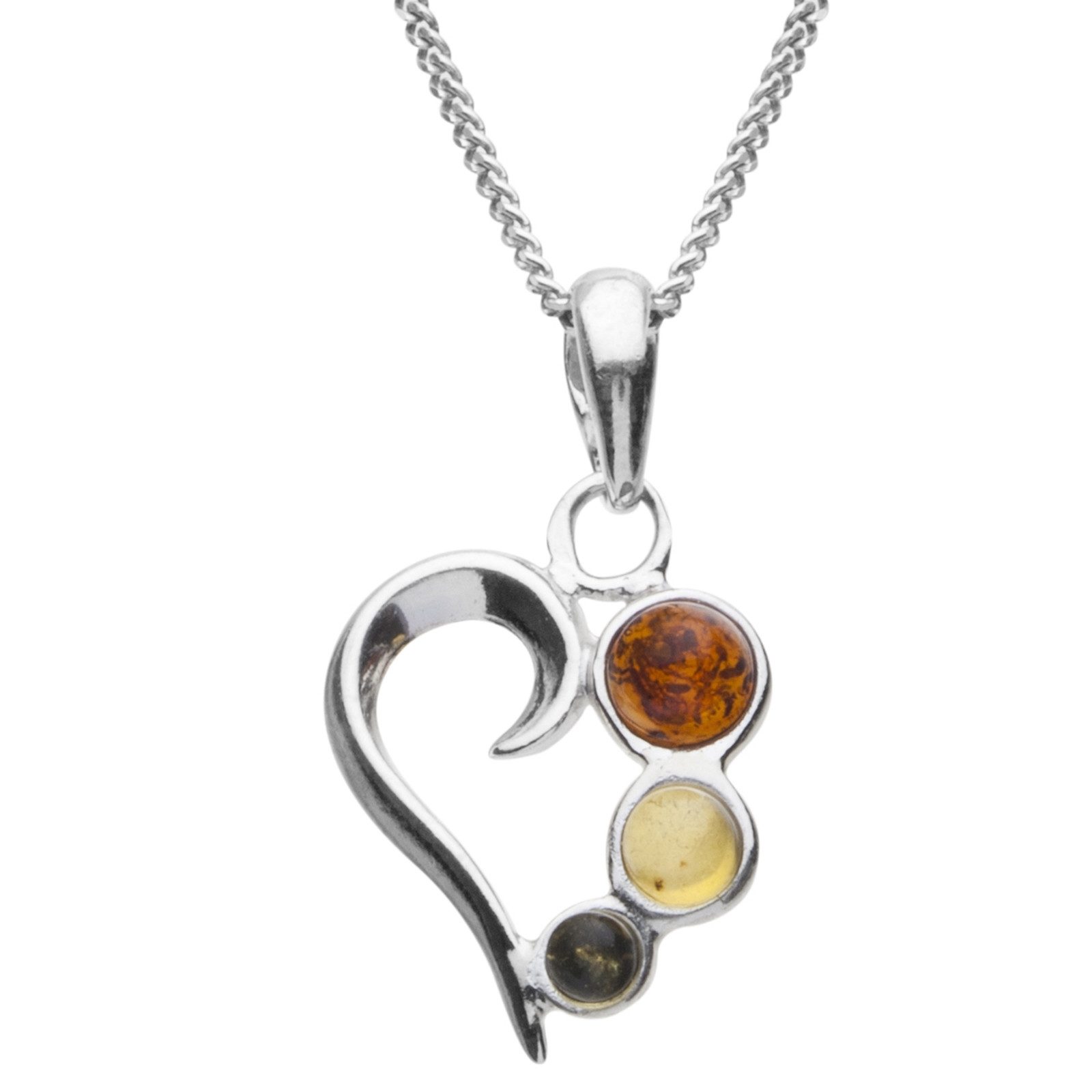 OSTSEE-SCHMUCK Kette mit Anhänger Ostsee-Schmuck Kette mit Anhänger Herz Ke günstig online kaufen