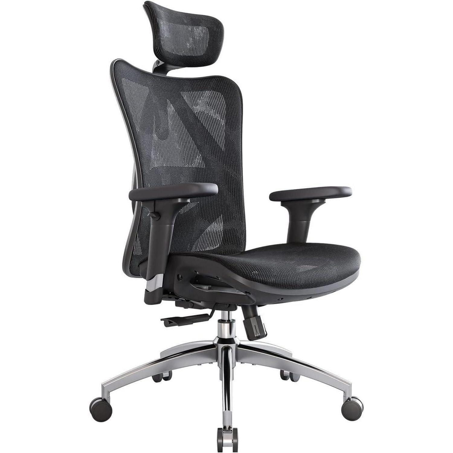 LuxusKollektion Bürostuhl Ergonomischer Bürostuhl mit verstellbaren Armlehnen und