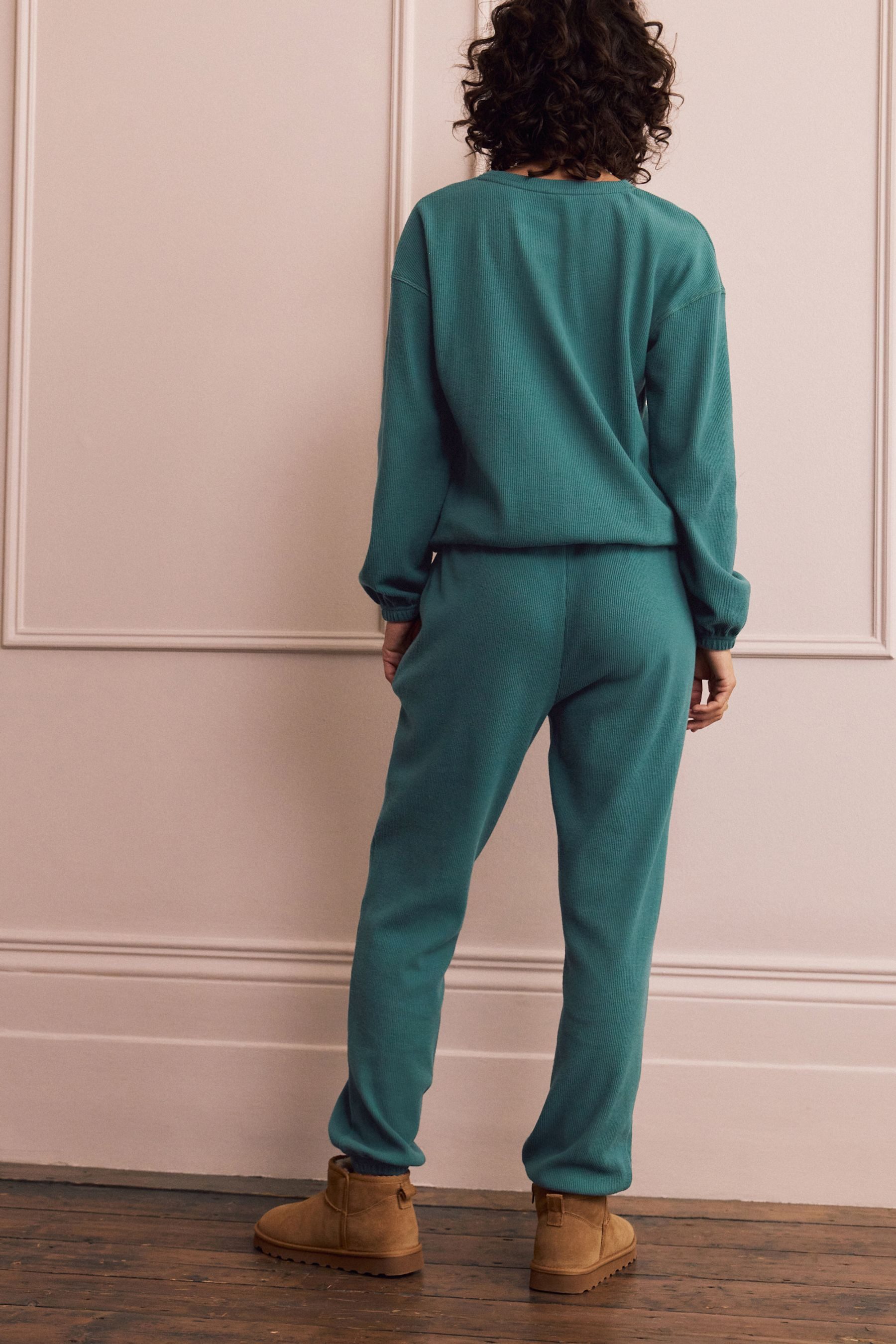 Next Pyjama Kuschliger Langarm-Schlafanzug mit Waffelstruktur (2 tlg) günstig online kaufen