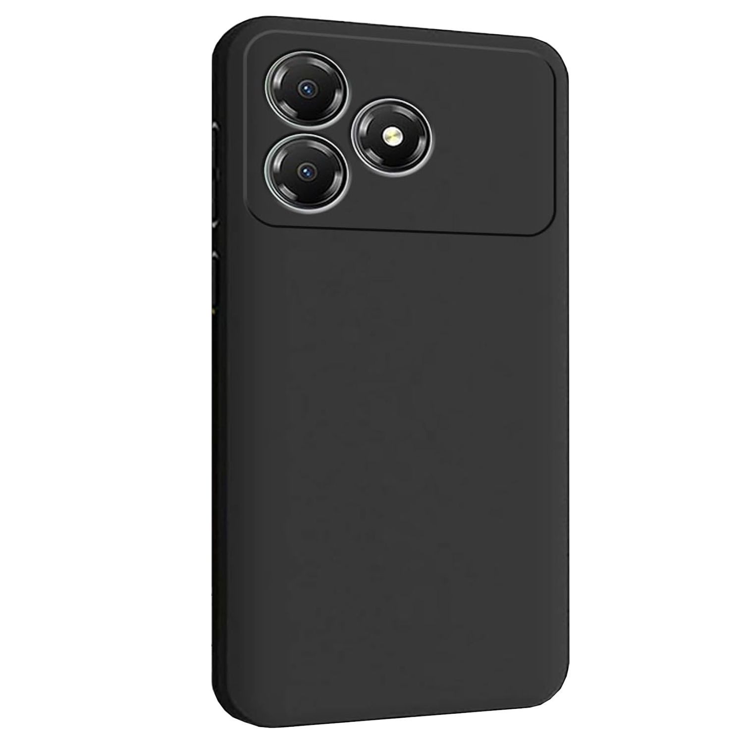 Wigento Handyhülle Für ZTE Blade A36 Silikon TPU Schutz Hülle Ultra Dünn Flexibel Schwarz, Stilvolle TPU Hülle, präzise Aussparungen, schützend