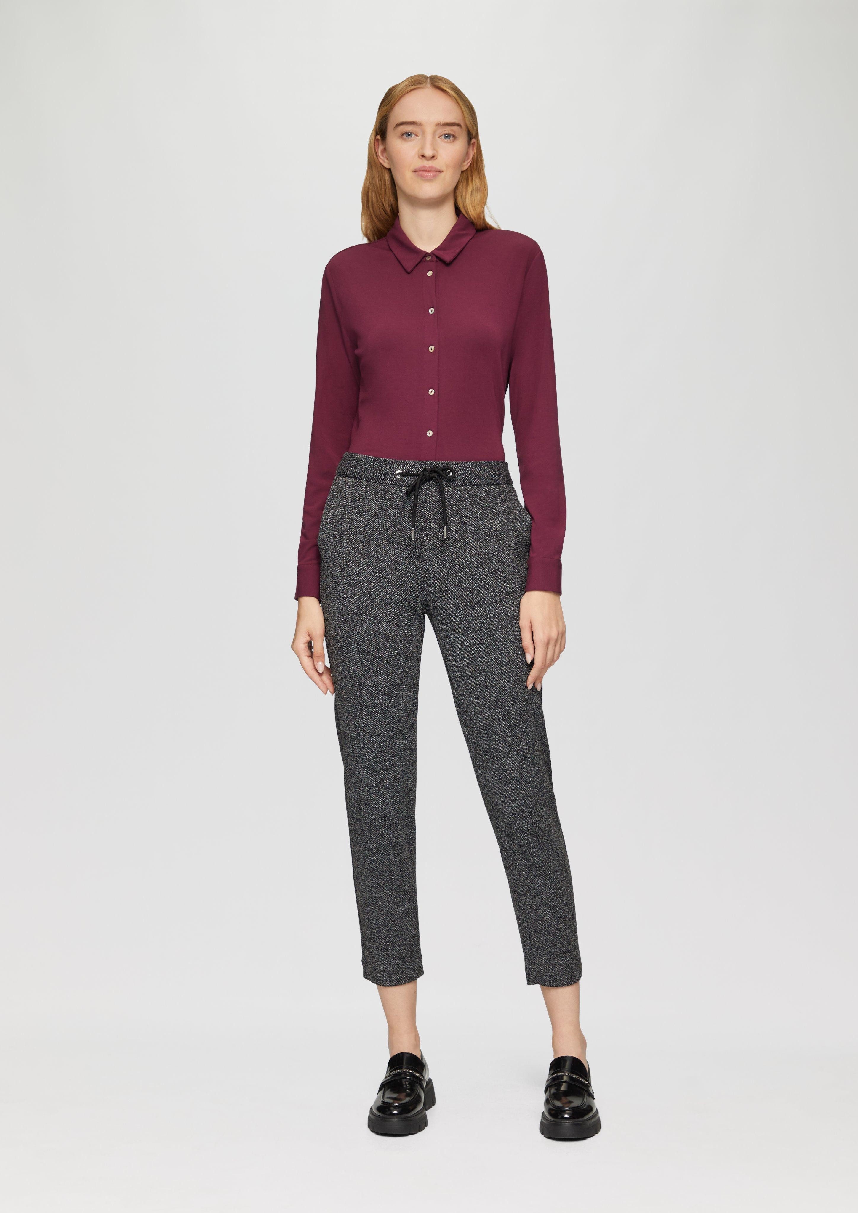 s.Oliver BLACK LABEL 7/8-Hose Jogpants mit günstig online kaufen