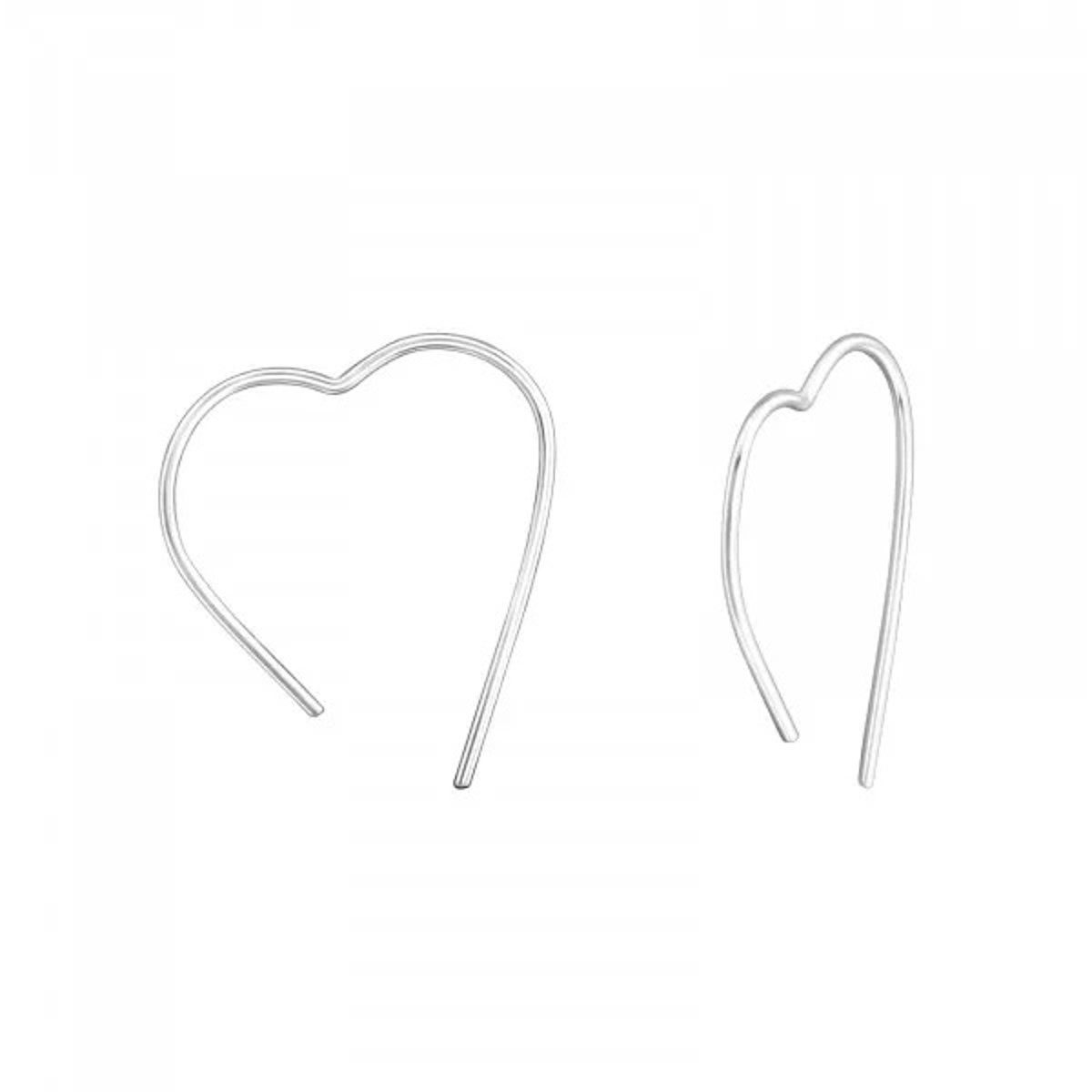 ALEXANDER YORK Paar Creolen HERZ, 2-tlg., 925 Sterling Silber günstig online kaufen