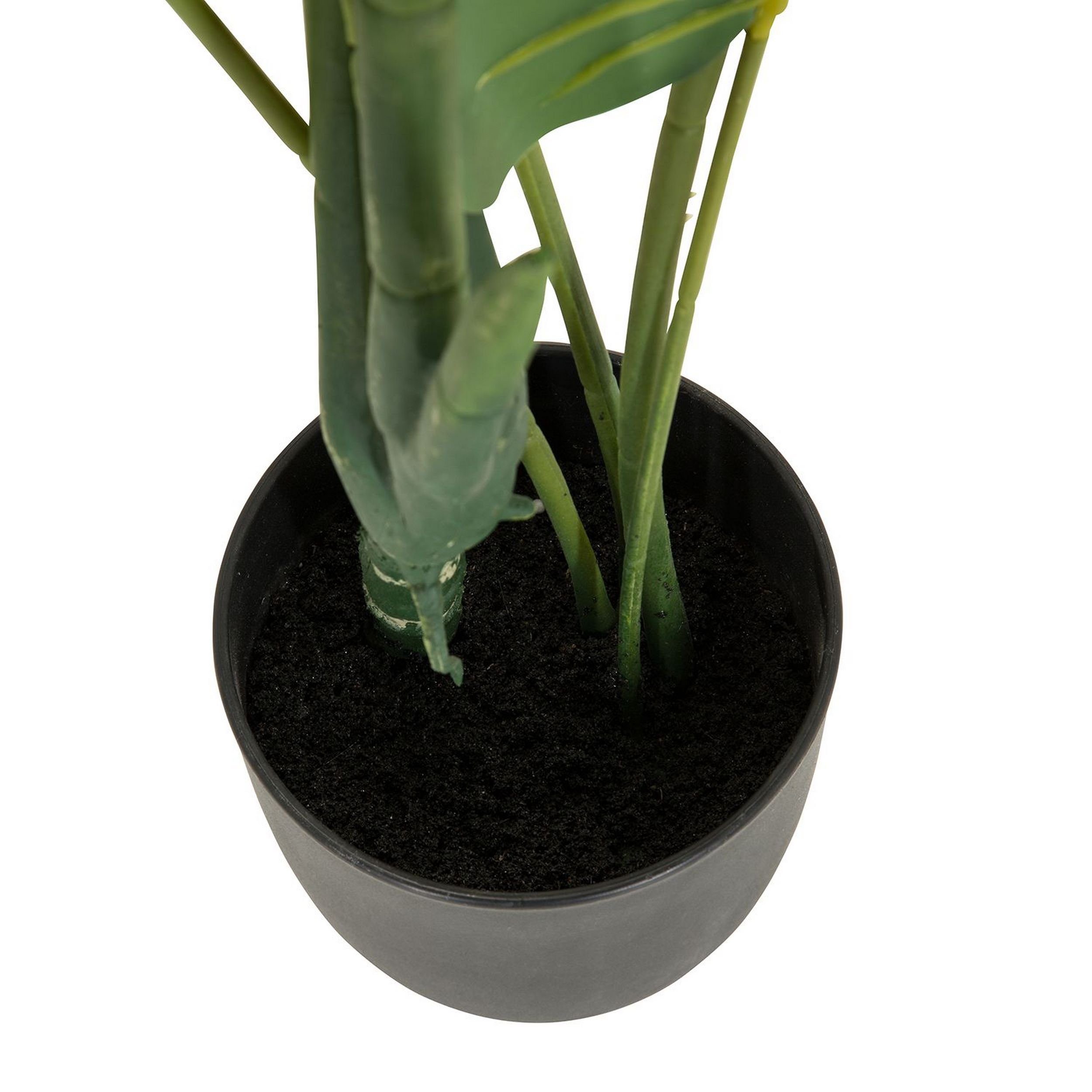 Künstliche Zimmerpflanze Deko Pflanzen, und 100 / Höhe cm, für bümö, Monstera Kunstpflanze: Fensterblatt innen- außen