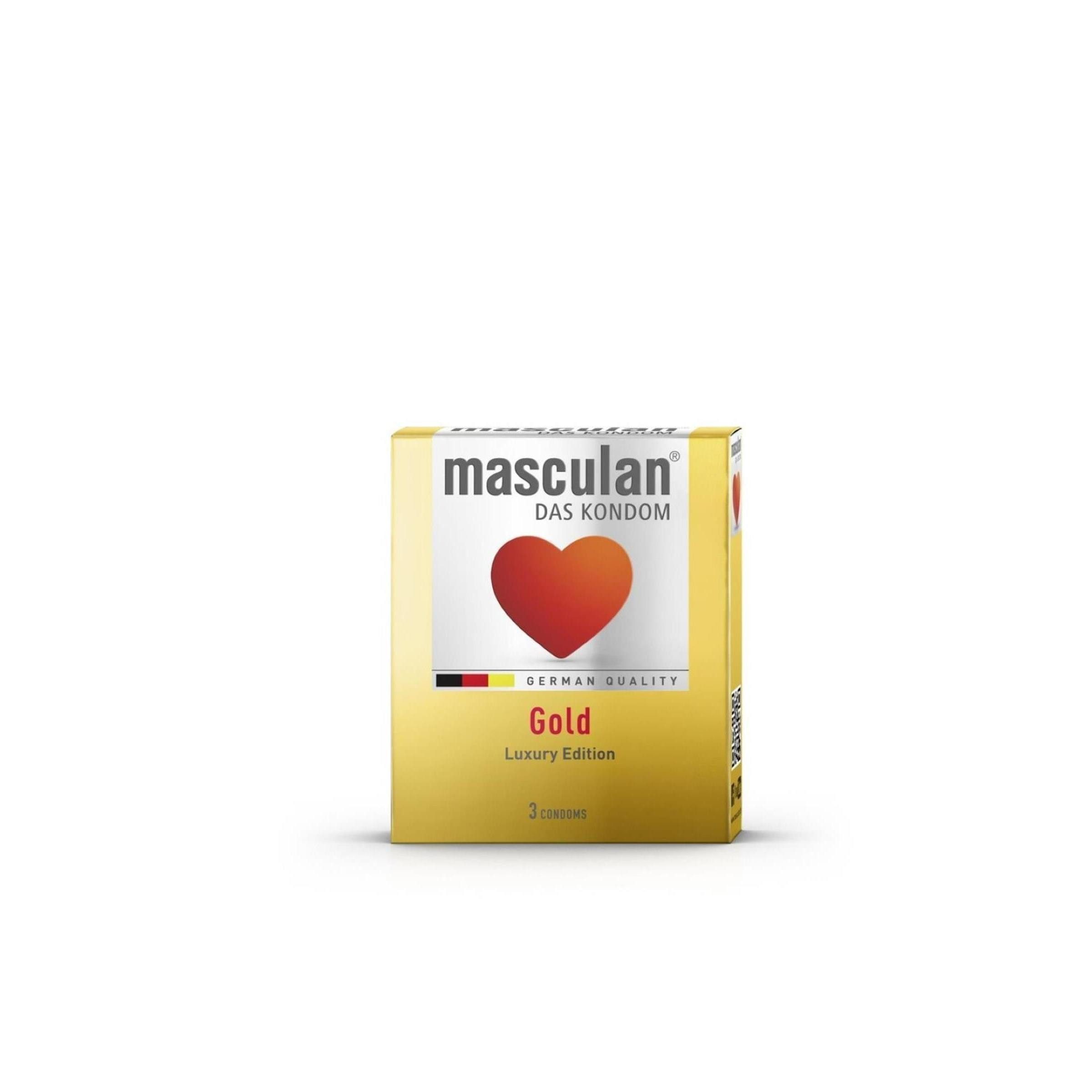 Masculan Einhand-Kondome Masculan - Gold - (div. Varianten) Packung, 10 St.