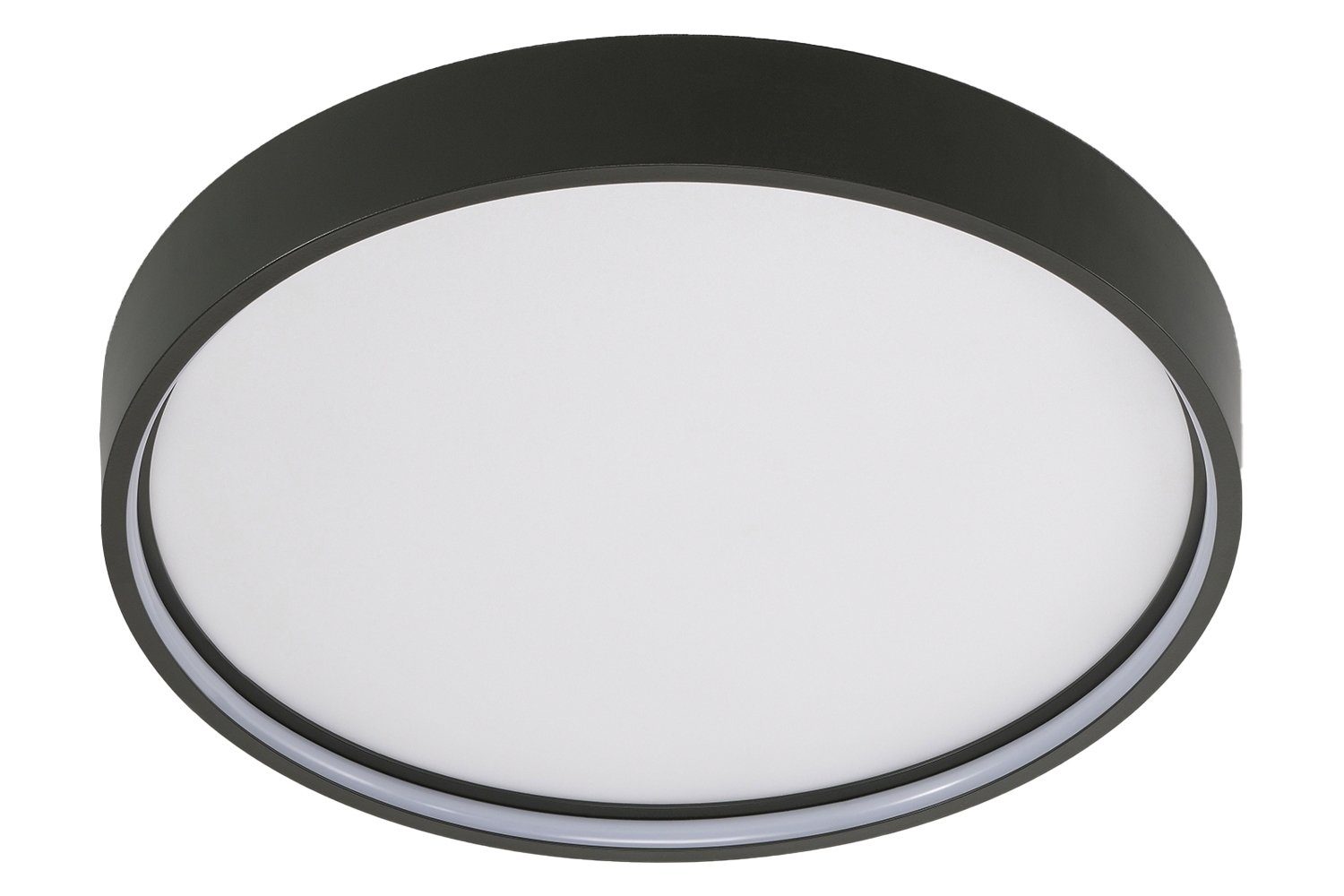 casa NOVA LED Deckenleuchte DIGO, 1-flammig, Ø 45 cm, Aluminium, Acryl, Weiß, Dimmfunktion, LED fest integriert, Warmweiß, Deckenlampe