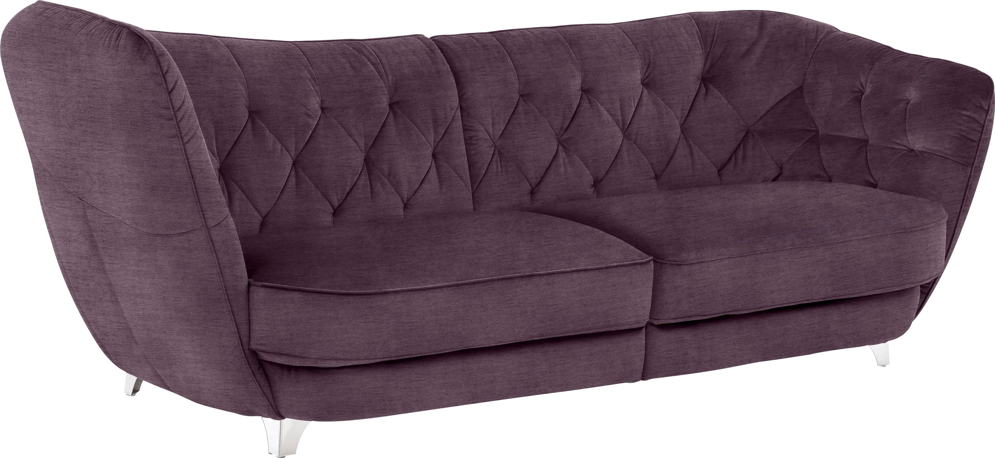 Leonique Big-Sofa Retro, stylischer Hochlehner