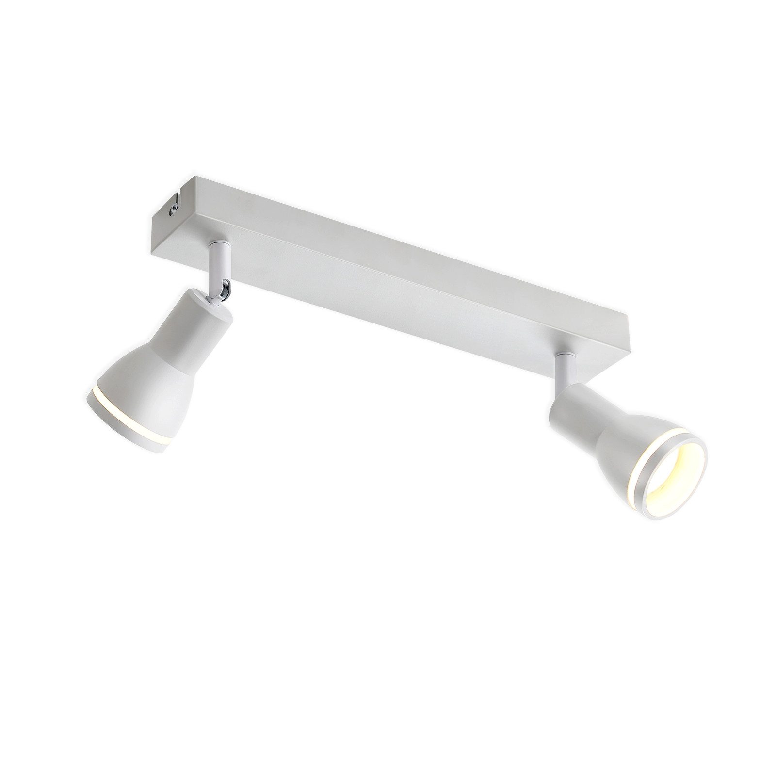 ZMH Deckenstrahler 2 Flammig Wandstrahler GU10 Schwenkbar 355° für Büro Woh günstig online kaufen