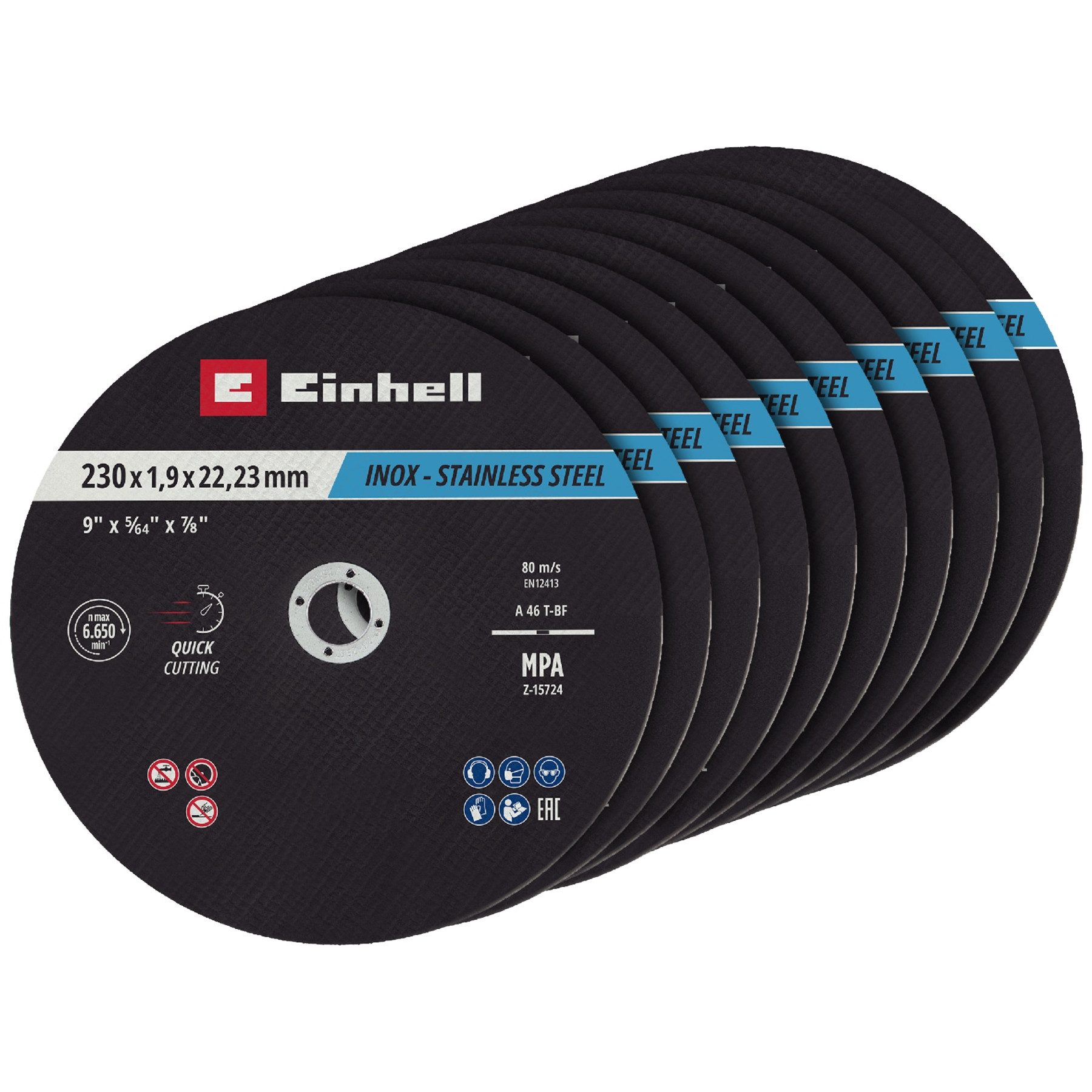 Einhell Trennscheibe EINHELL Відрізні диски, 711524, 230x2,0 mm, 10 Stück