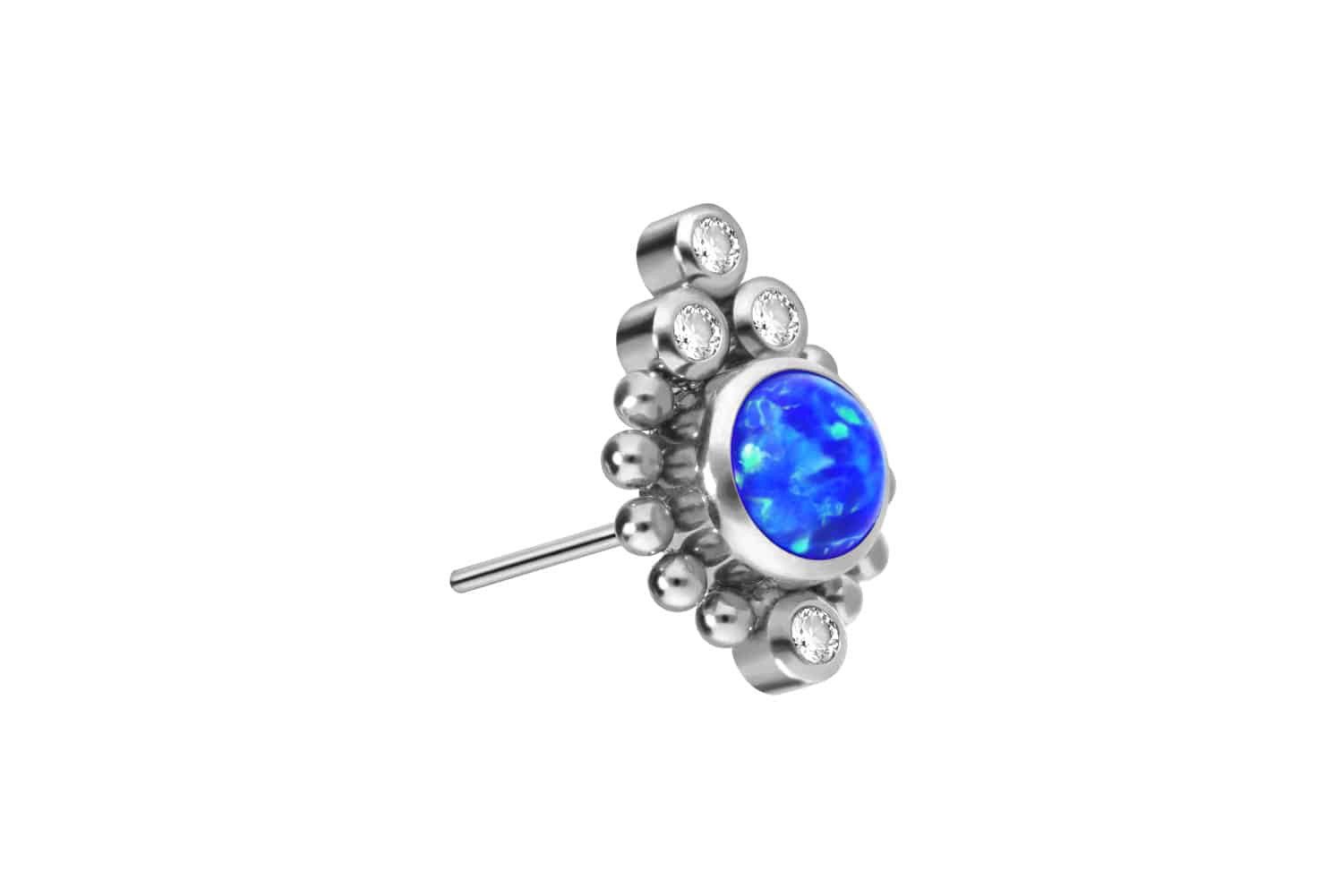 PIERCINGLINE Piercing-Set Titan Aufsatz mit Push günstig online kaufen