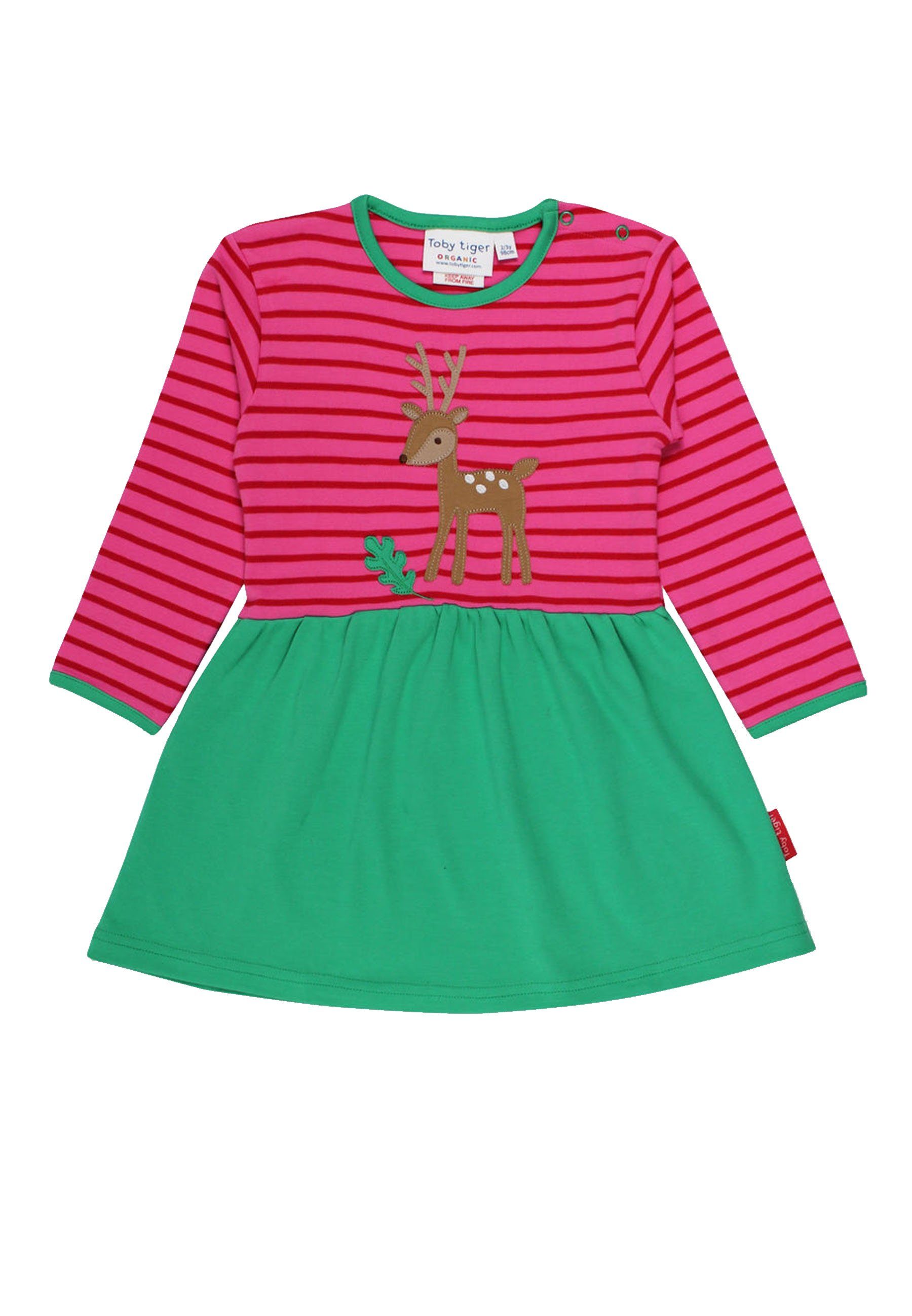 Toby Tiger Shirtkleid Kleid mit Rehkitz Applikation