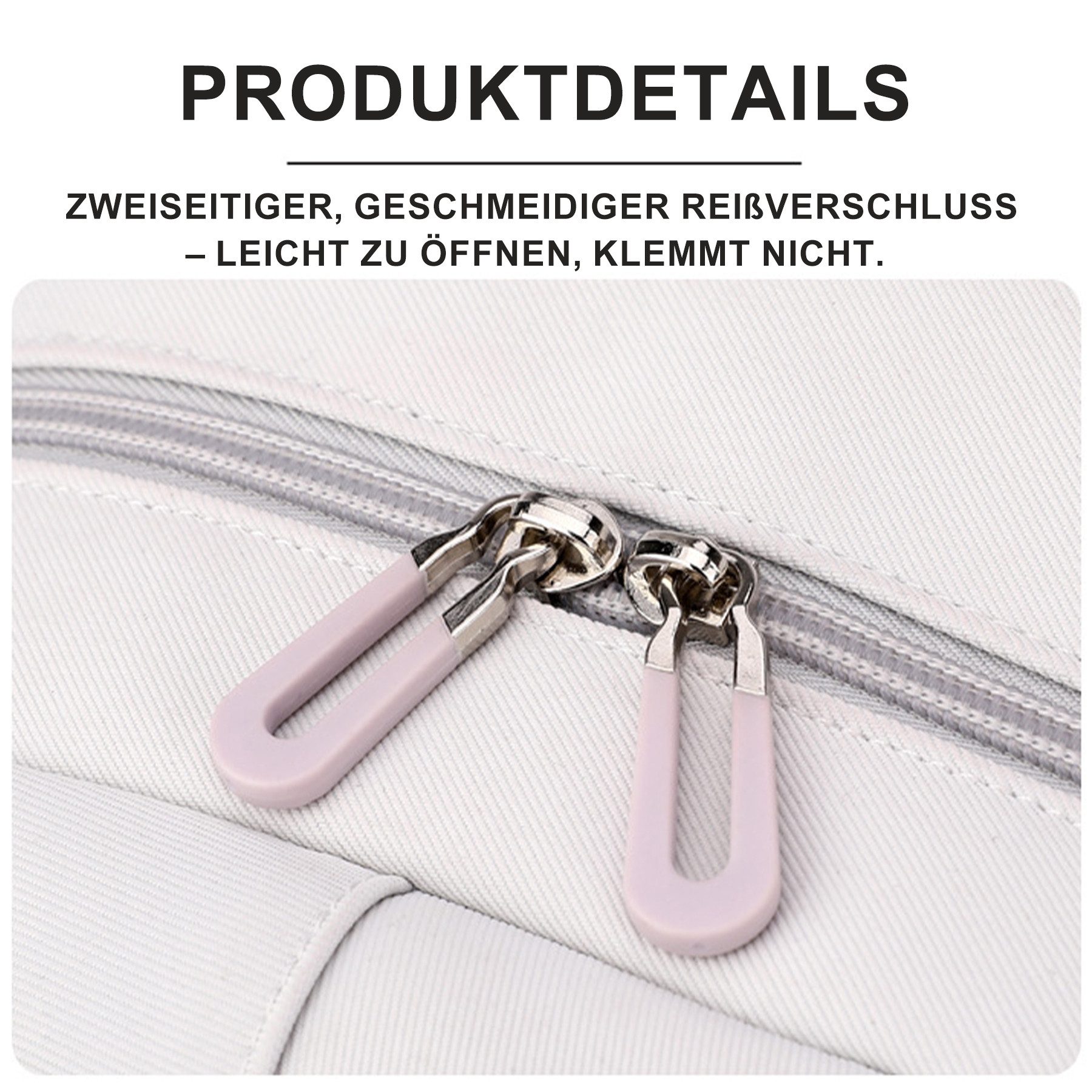 Mutig Schulrucksack Schulrucksack Teenager,große Kapazität Schulranzen Mit Trolleyband (Wasserdicht Lässiger Schulranzen,Unisex Geeignet für Teenager, Dieser Sc – Bild 4 von 5