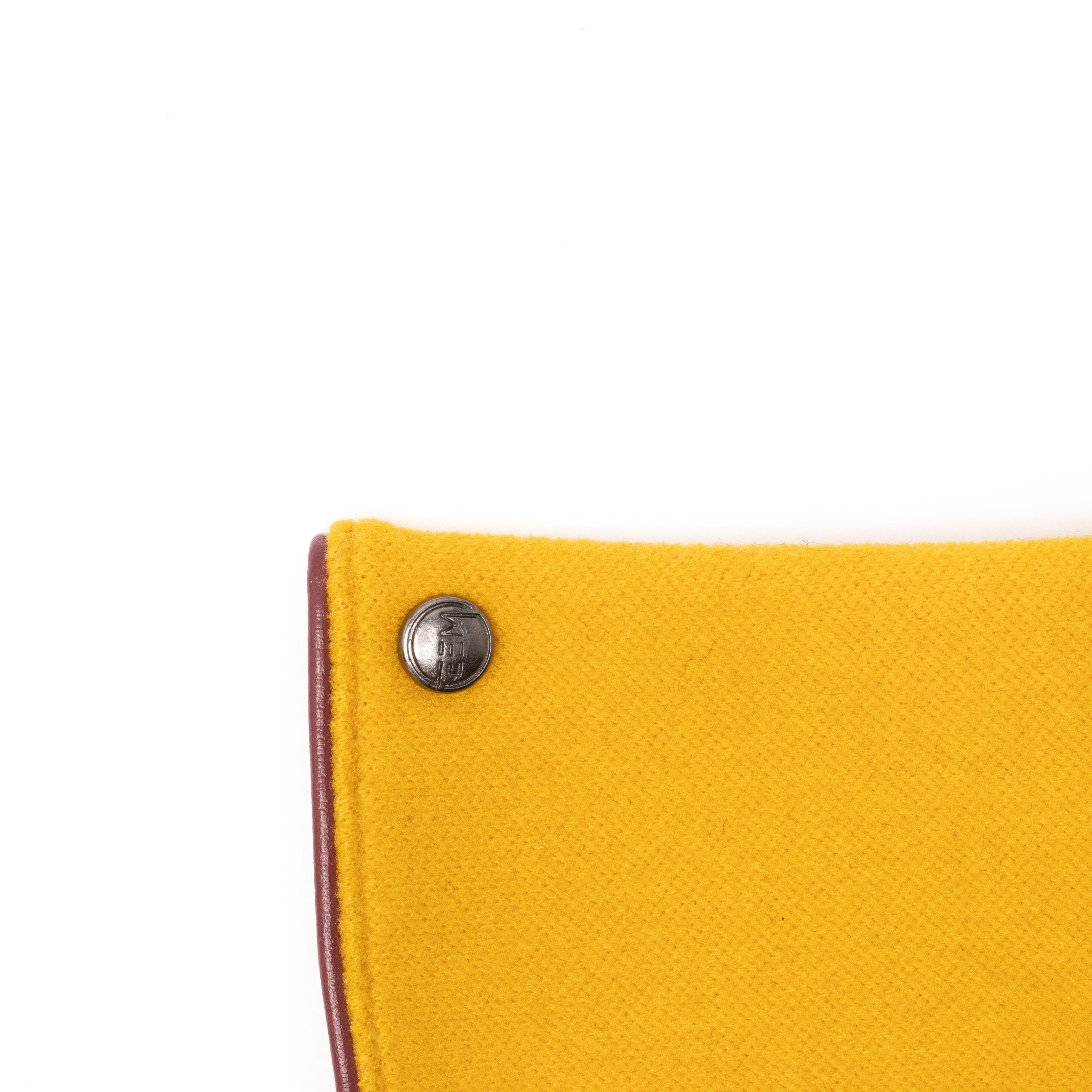 EEM Damen-6045 Strickhandschuhe gelb-weinrot