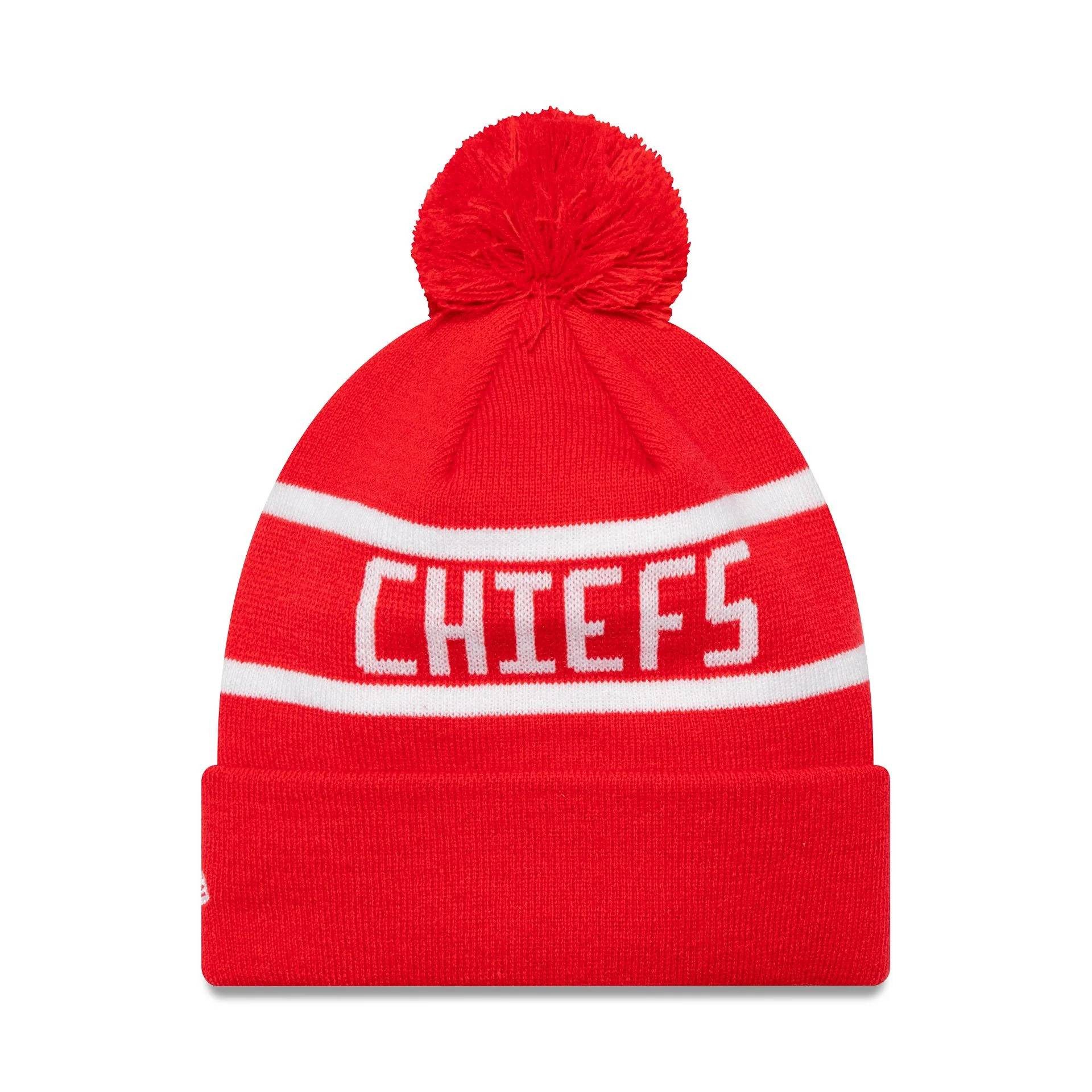 New Era Bommelmütze Mütze New Era NFL Jake Kansas City Chiefs doppelt gelegter Umschlag